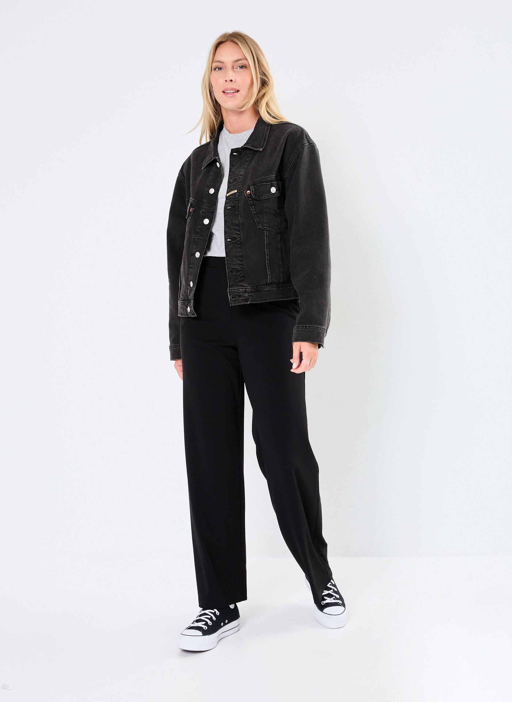 Vestes en jean Veste Jean homme noir Replay Vestes en jean Veste Jean homme noir BLACK DELAVÈ