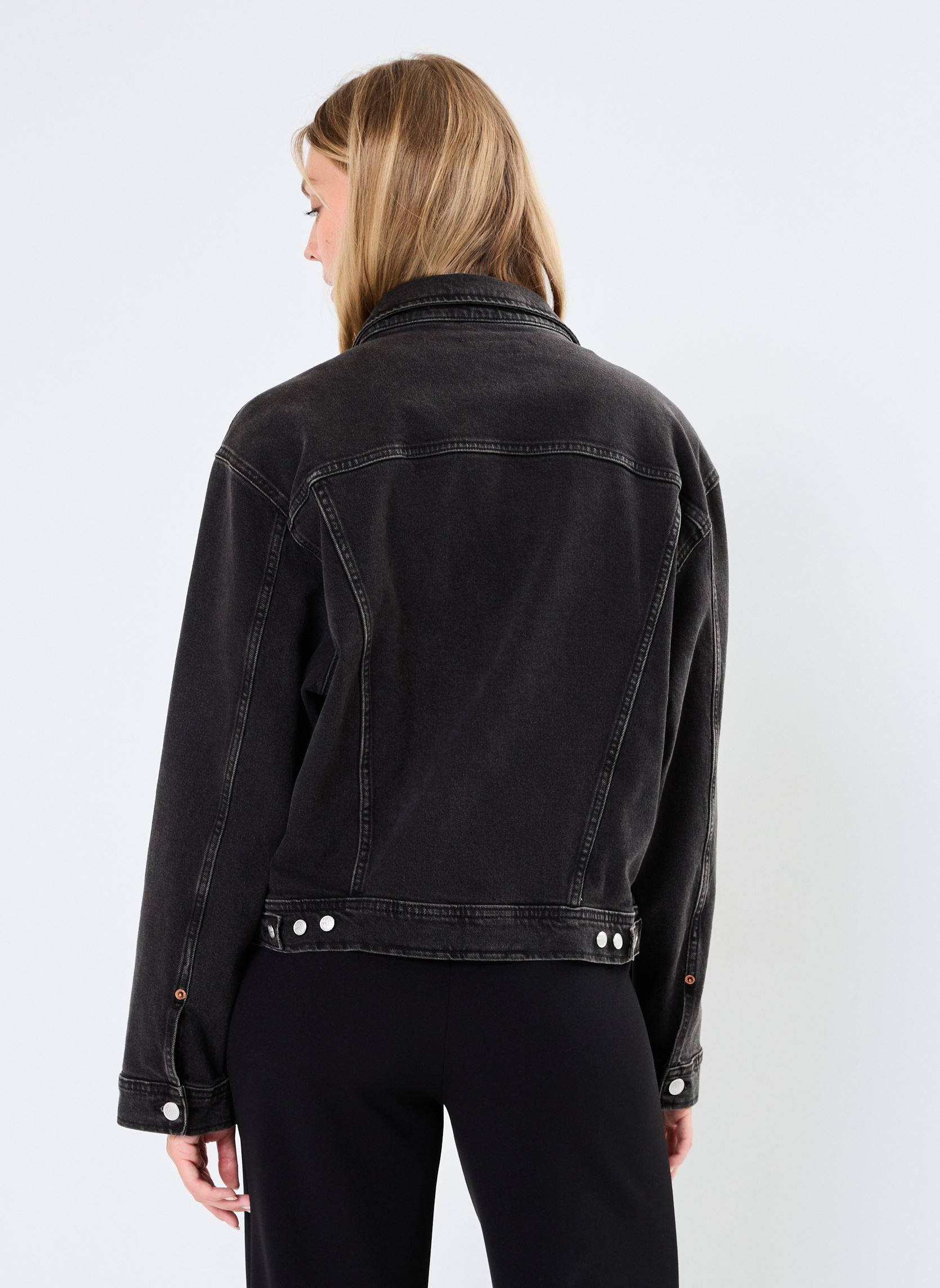 Vestes en jean Veste Jean homme noir Replay Vestes en jean Veste Jean homme noir BLACK DELAVÈ