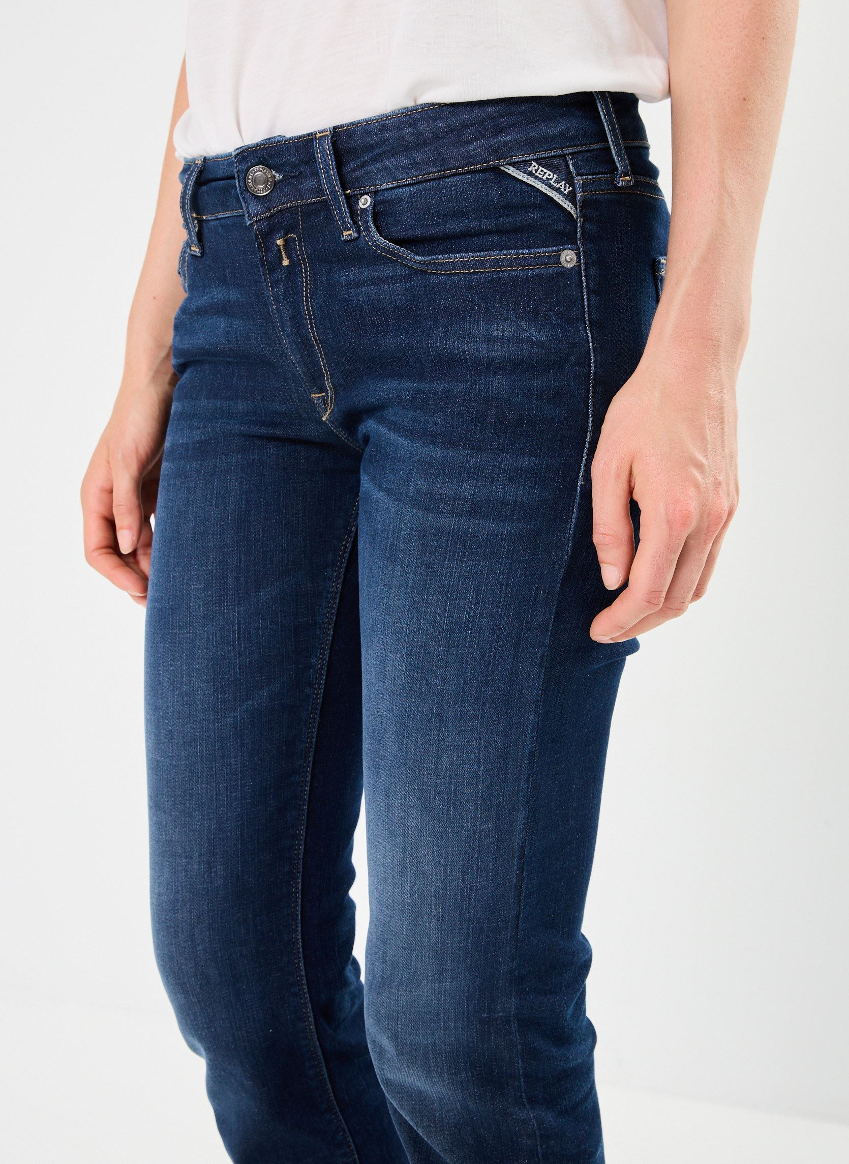 Weite Jeans New Luz Bootcut damen blau Replay Weite Jeans New Luz Bootcut damen blau BLEU