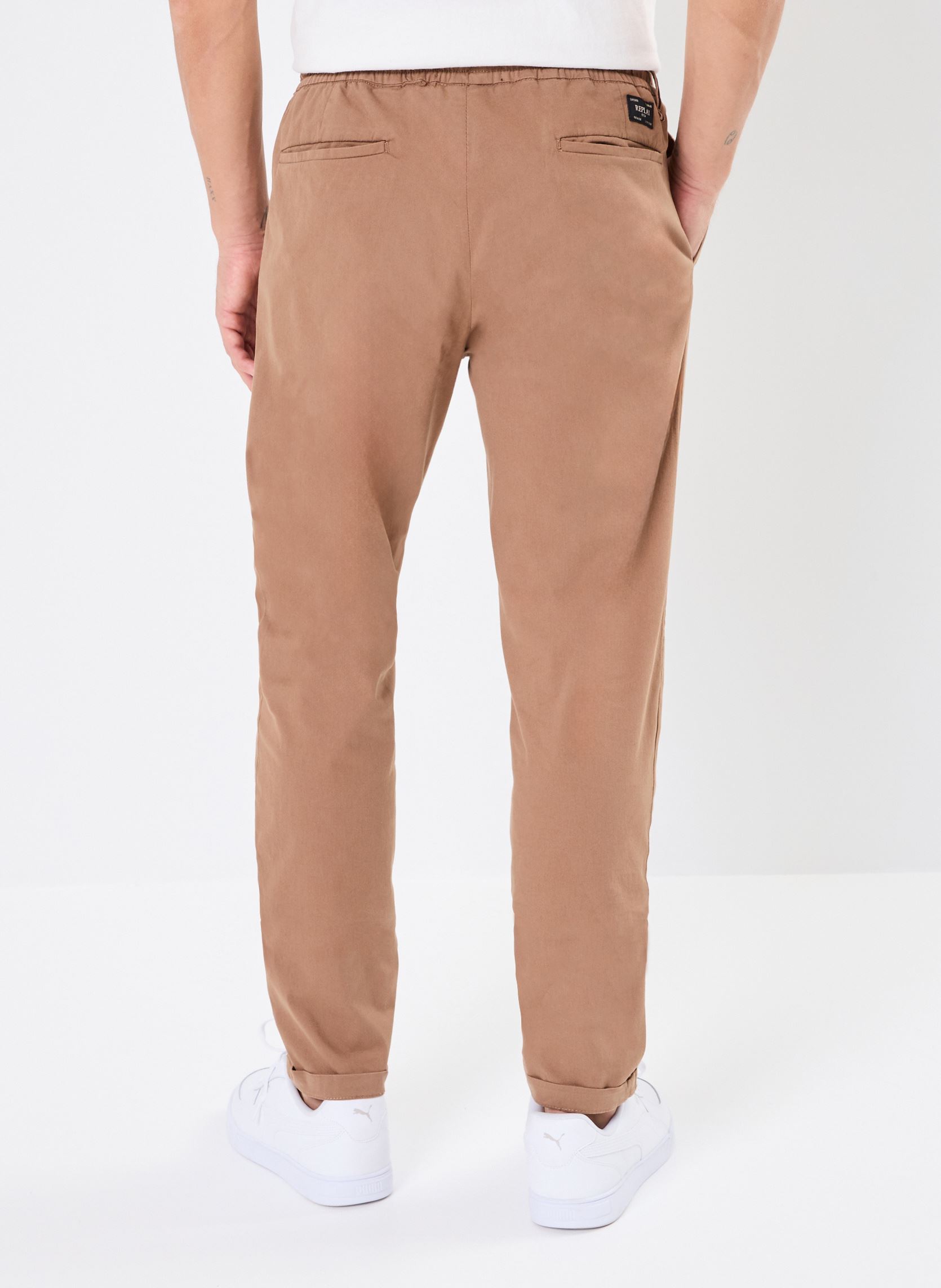 Chino-Hosen Chino Taille elastic herren braun Replay Chino-Hosen Chino Taille elastic herren braun BISCUIT