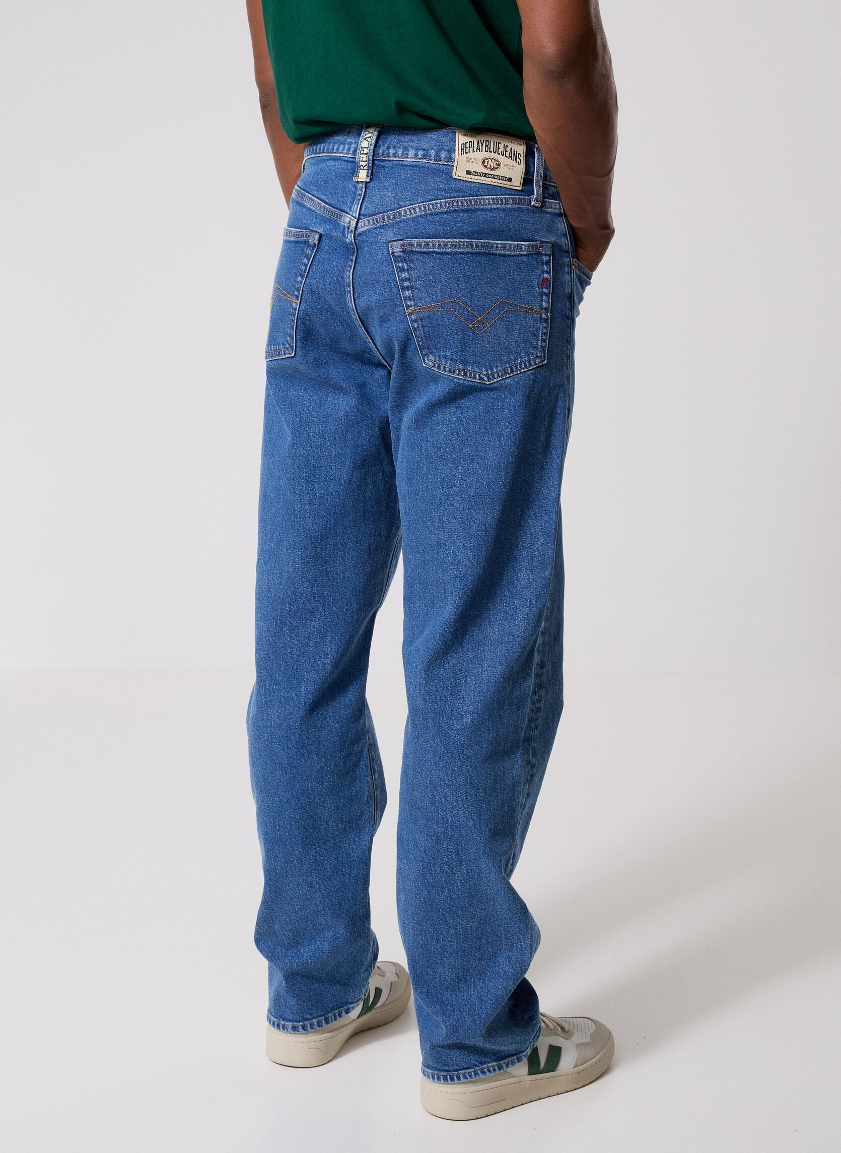 Jeans droit Jean homme bleu Replay Jeans droit Jean homme bleu Medium Blue