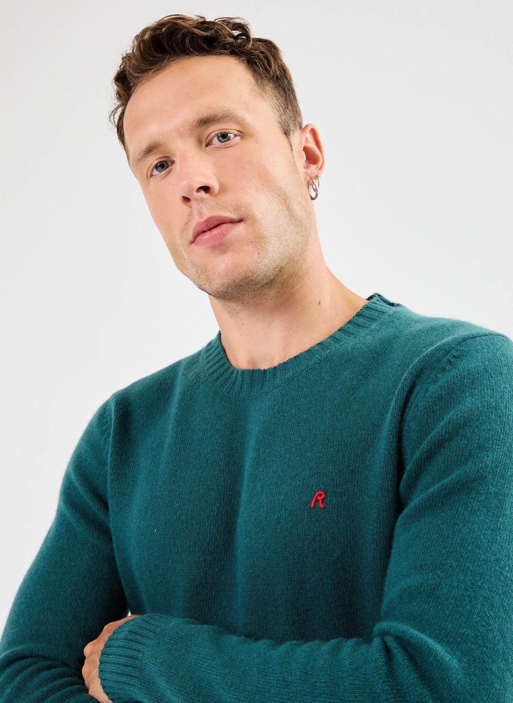 Pulls Maille homme vert Replay Pulls Maille homme vert ATLANTIC GREEN