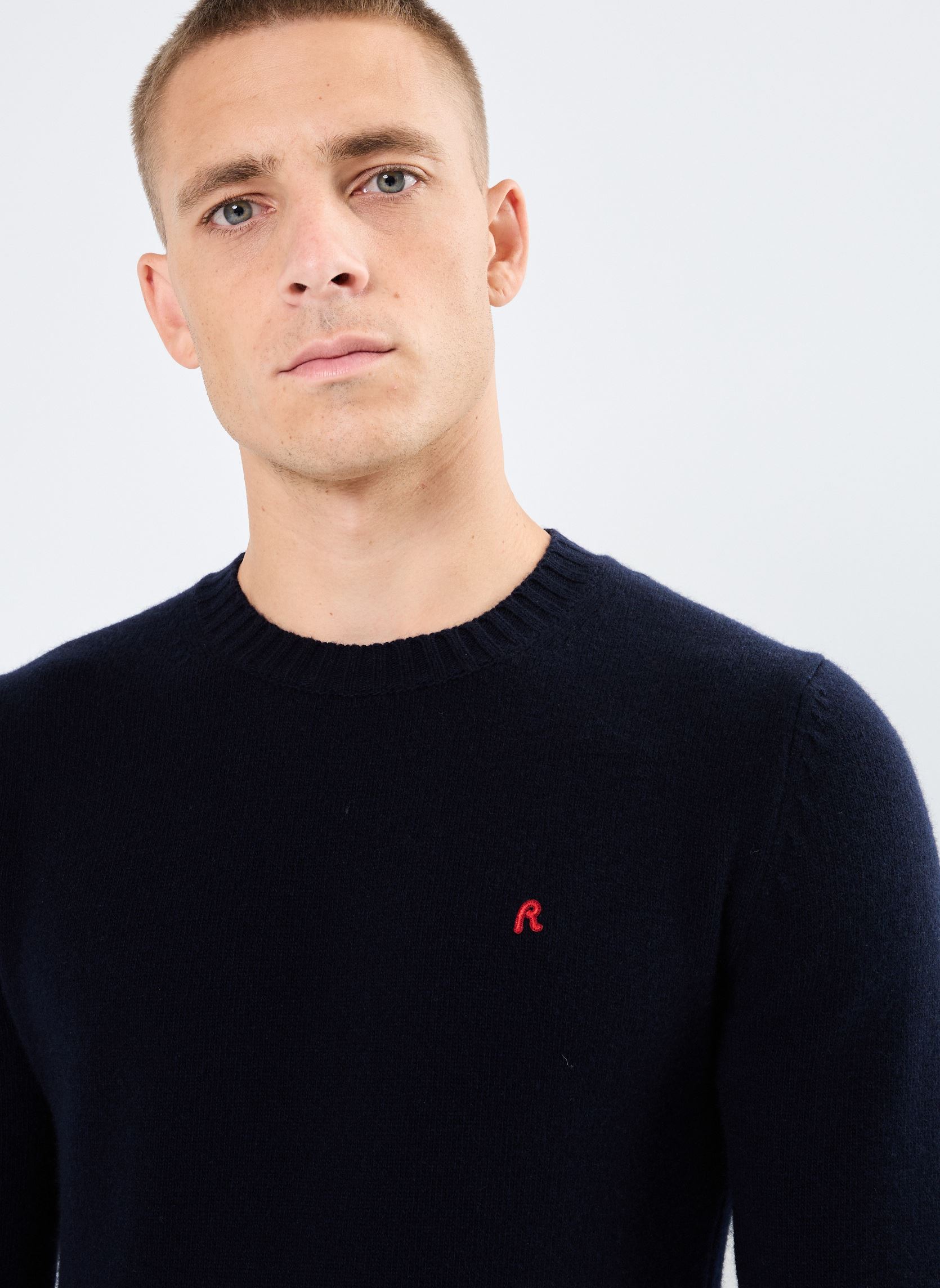 Pulls Maille homme bleu Replay Pulls Maille homme bleu NIGHT BLUE