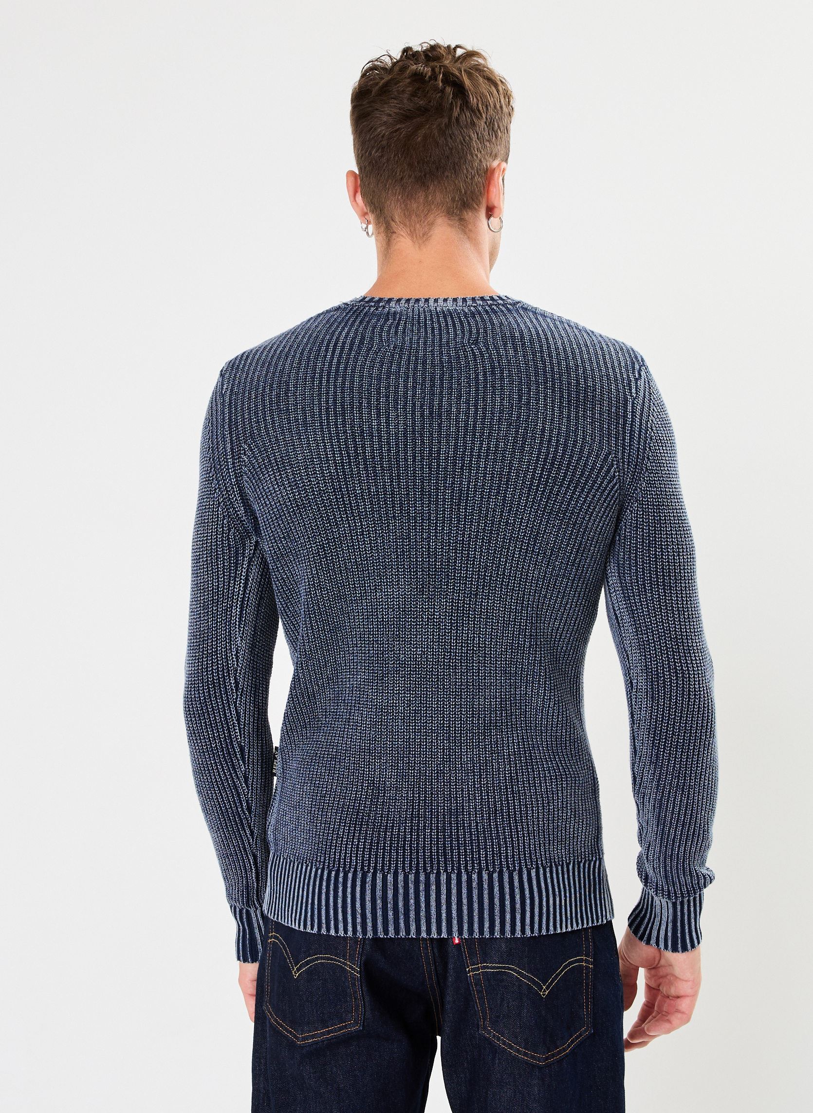 Pulls Maille Delavée homme bleu Replay Pulls Maille Delavée homme bleu PETROL BLUE