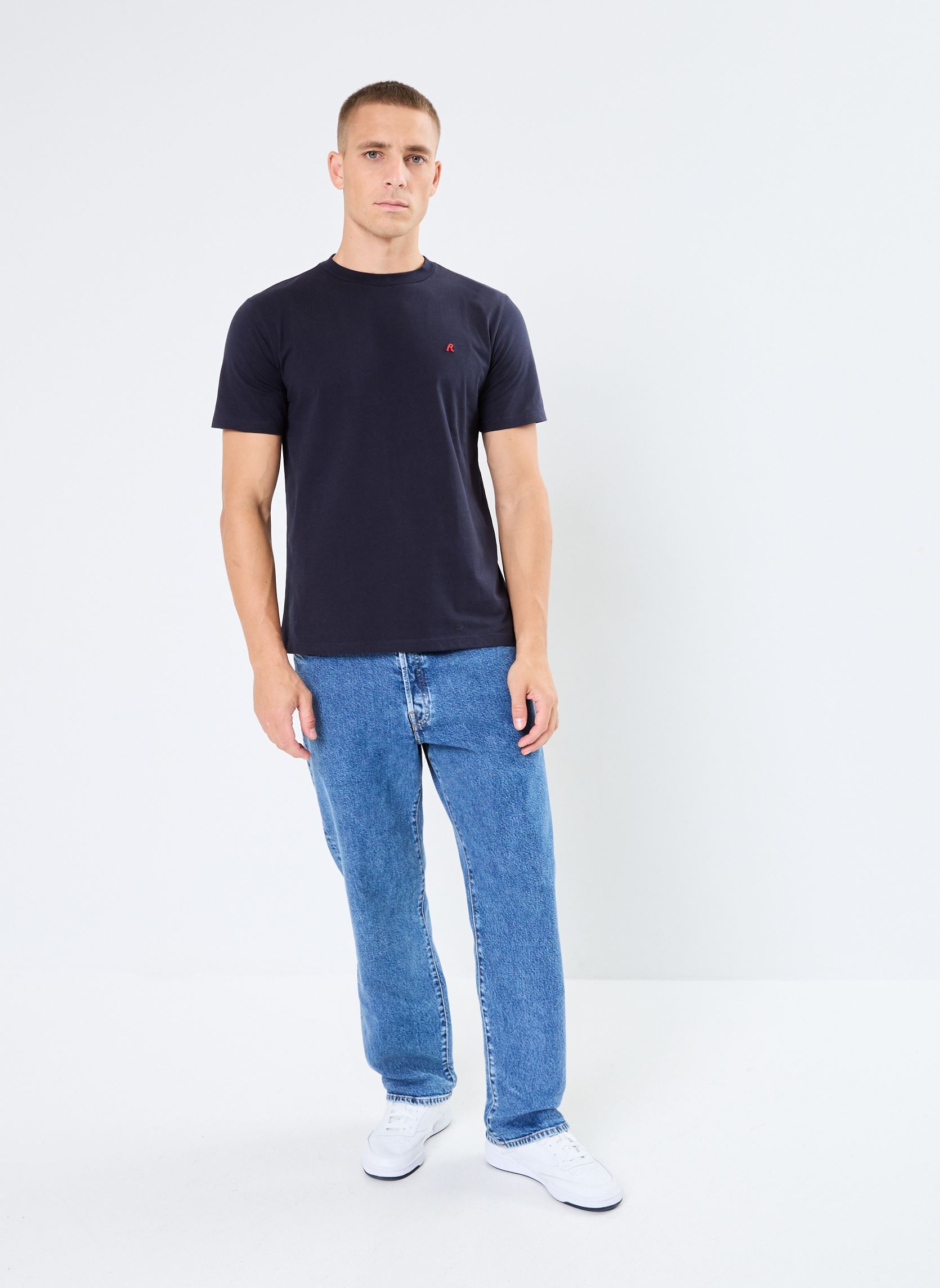 Tee-shirts manches courtes T-shirt homme bleu Replay Tee-shirts manches courtes T-shirt homme bleu NIGHT BLUE