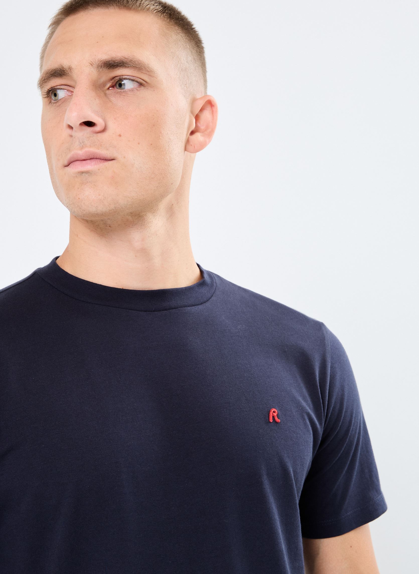 Tee-shirts manches courtes T-shirt homme bleu Replay Tee-shirts manches courtes T-shirt homme bleu NIGHT BLUE