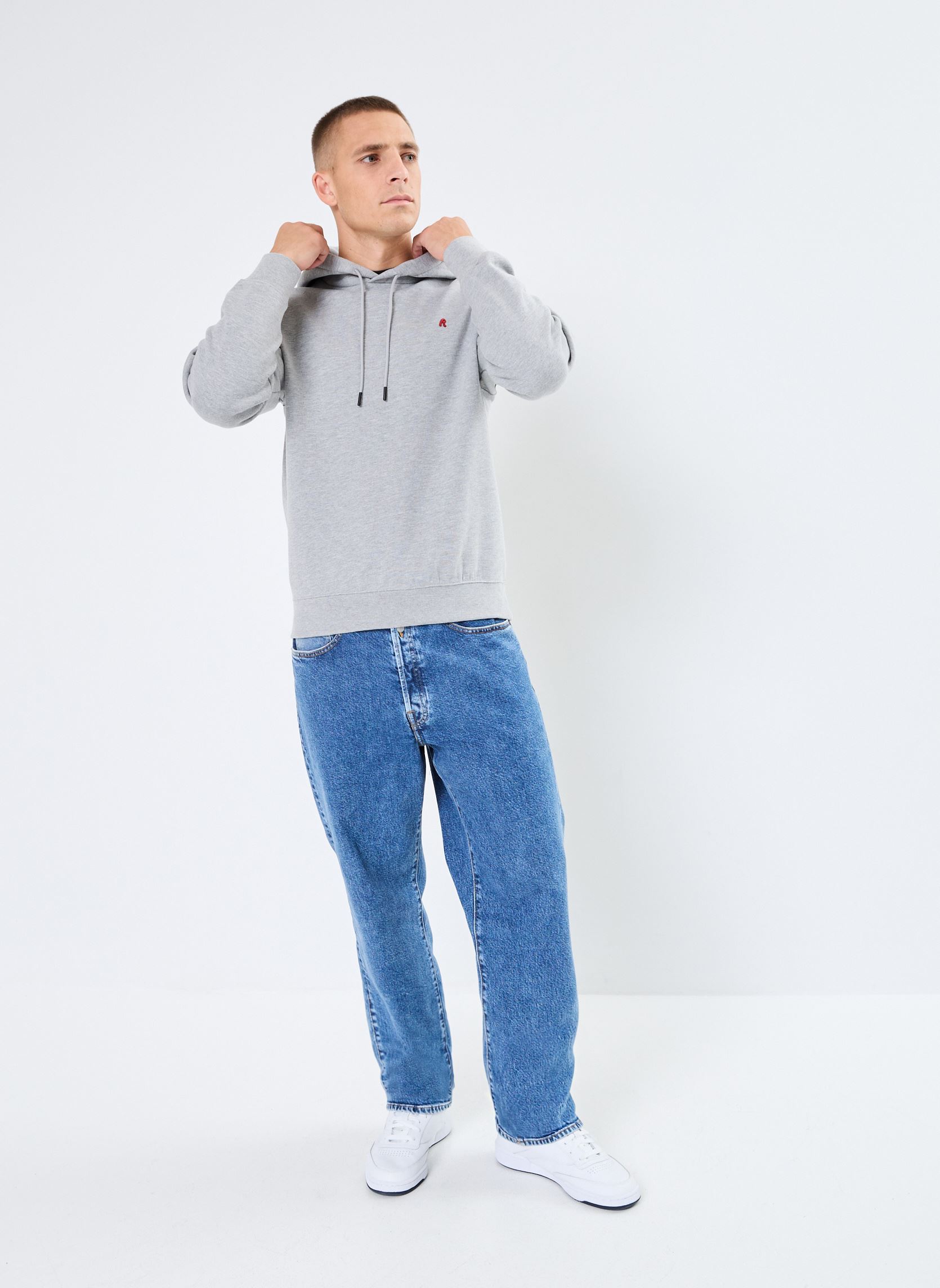 Sweatshirts Sweat Capuche heren grijs Replay Sweatshirts Sweat Capuche heren grijs LIGHT GREY MELANGE