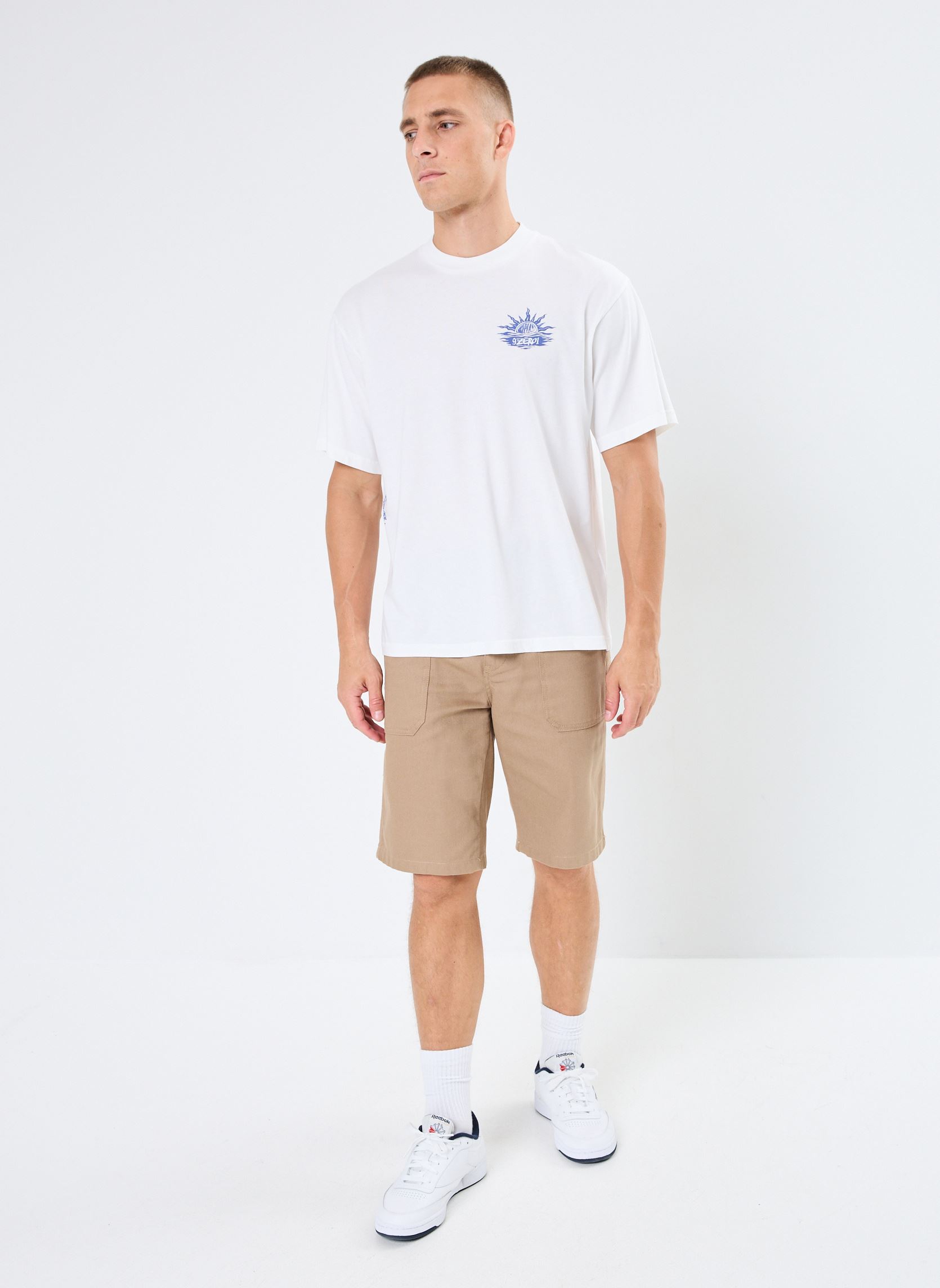 Tee-shirts manches courtes T-shirt homme blanc Replay Tee-shirts manches courtes T-shirt homme blanc OFF WHITE
