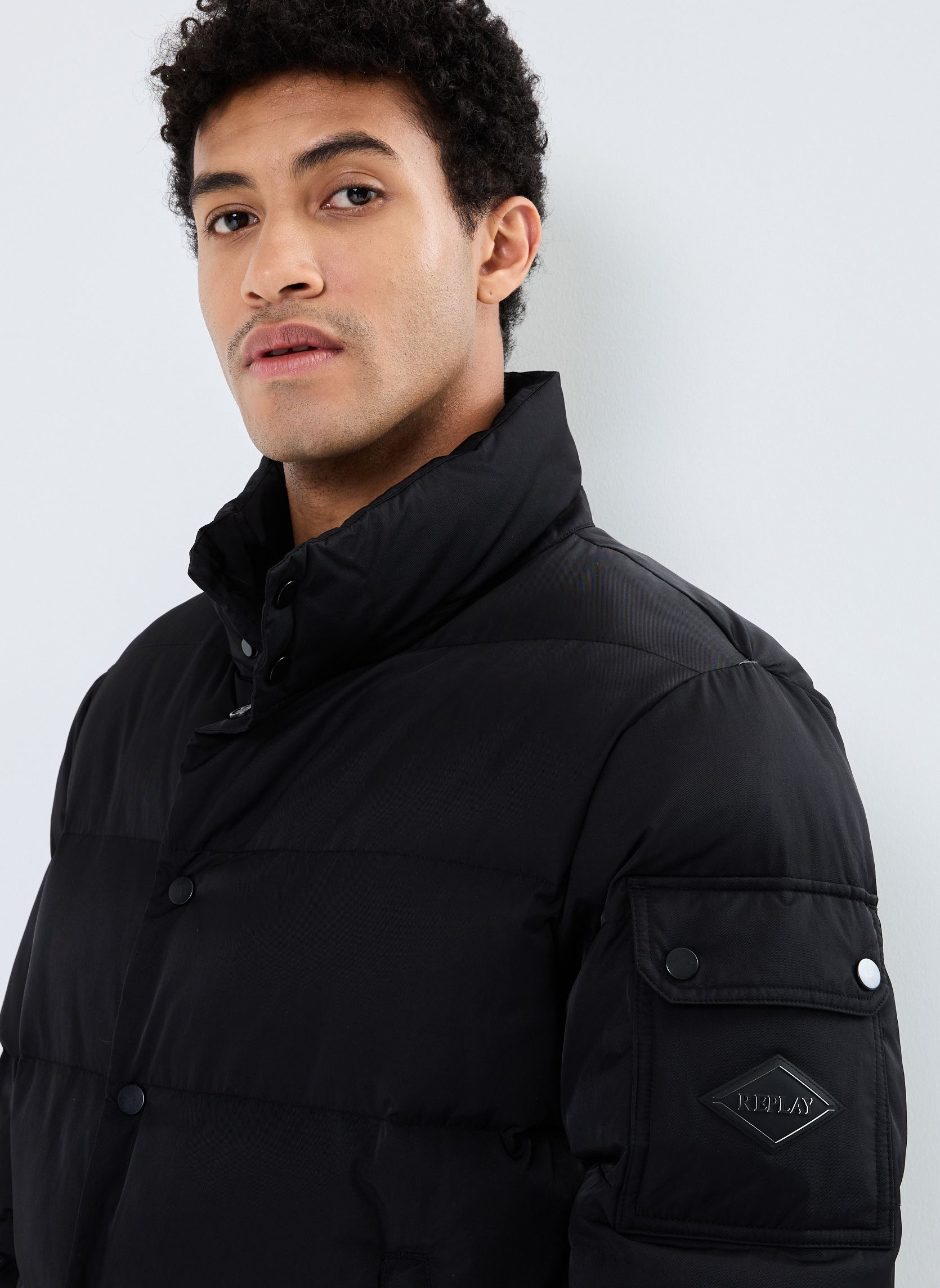 Daunenjacken Doudoune herren schwarz Replay Daunenjacken Doudoune herren schwarz BLACK