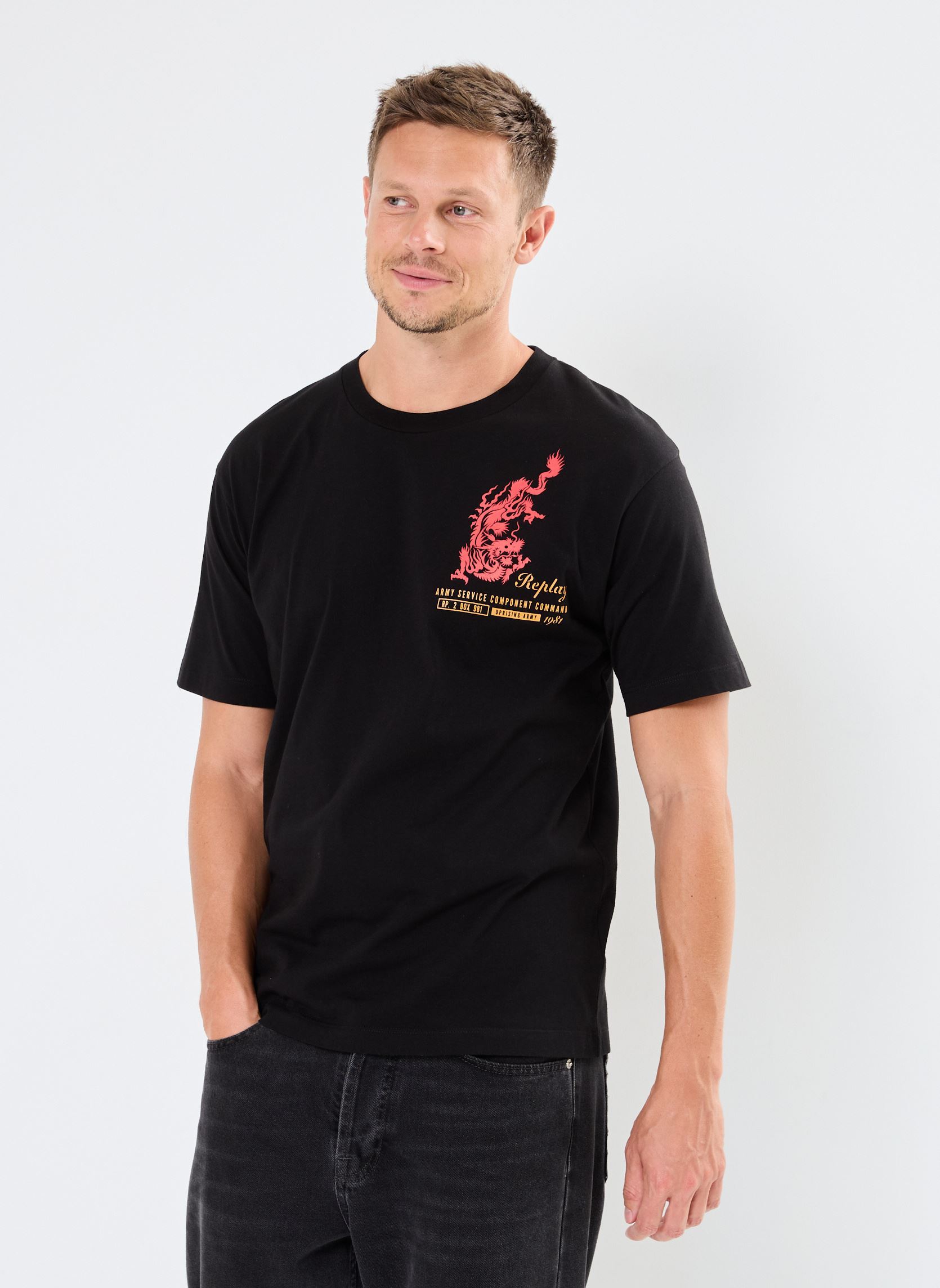 Vêtements Replay T shirt Imprime pour Accessoires - vue 2