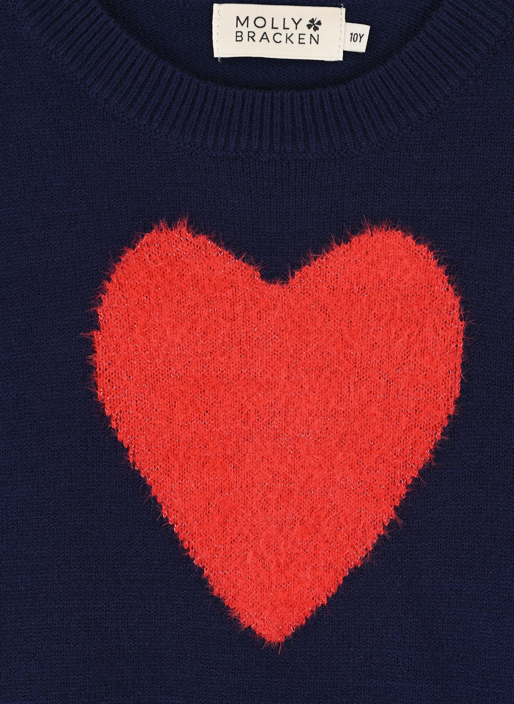 Truien Girls Knitted Sweater MME152CN meisjes blauw Molly Bracken Truien Girls Knitted Sweater MME152CN meisjes blauw NAVY BLUE