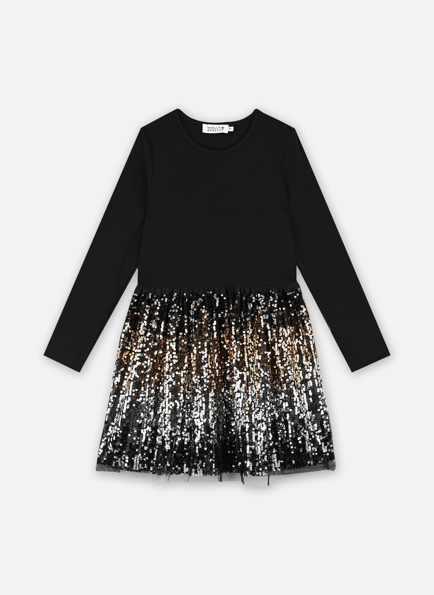 Robes Girls Knitted Dress MMN213CN fille noir Molly Bracken Robes Girls Knitted Dress MMN213CN fille noir BLACK