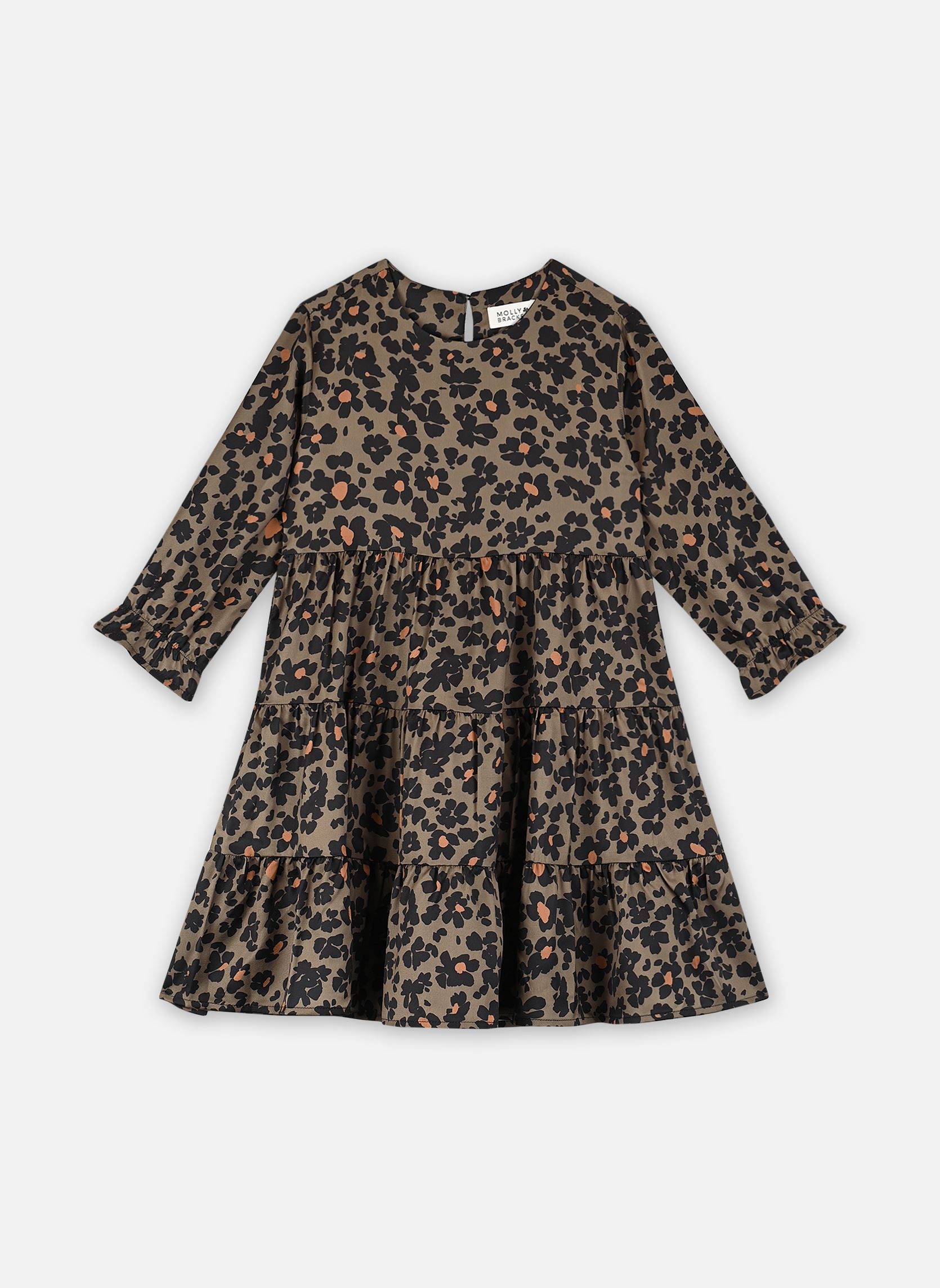 Jurken Girls Woven Dress MMP961CN meisjes meerkleurig Molly Bracken Jurken Girls Woven Dress MMP961CN meisjes meerkleurig KHAKI ERIN