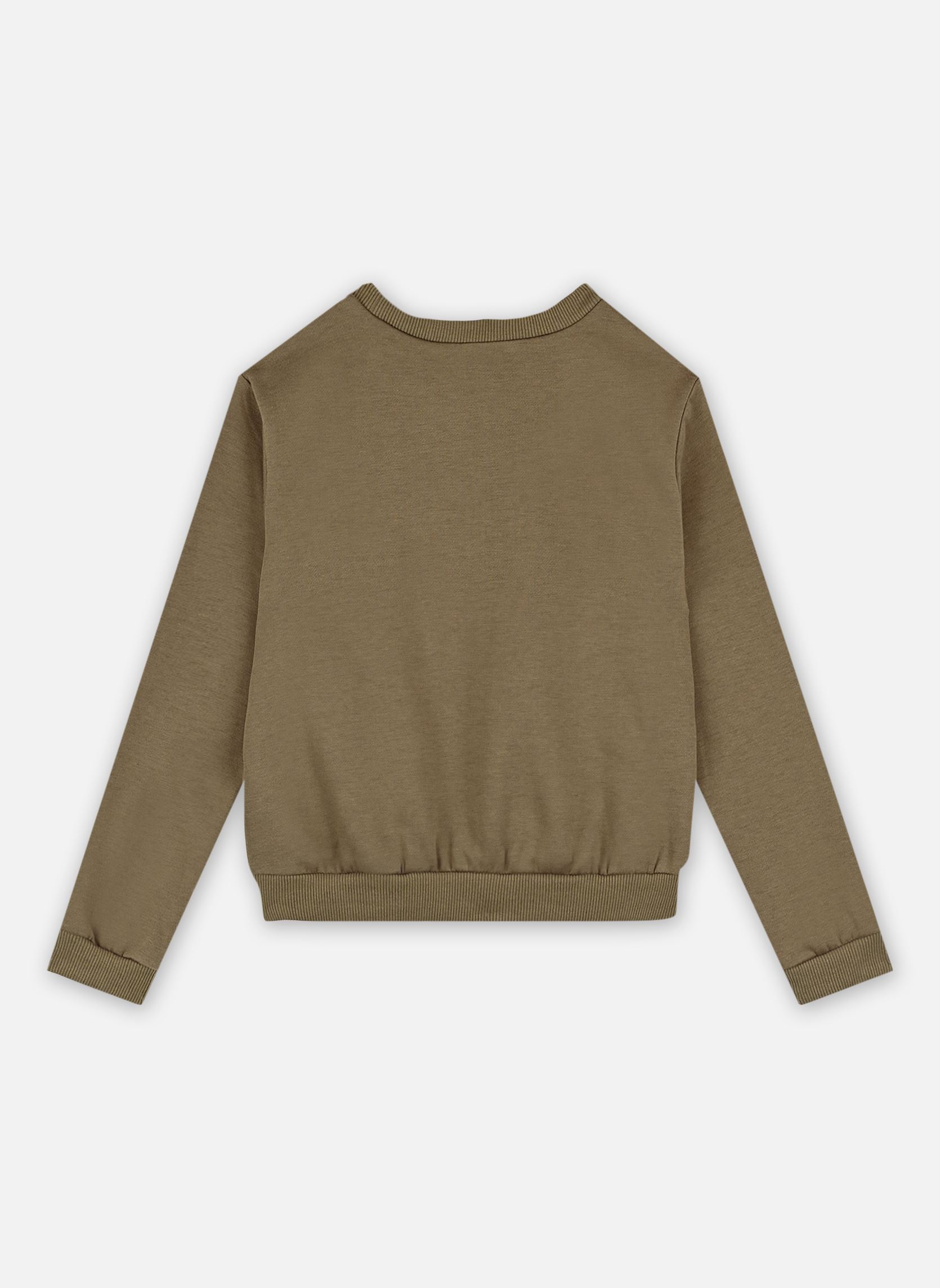 Sweats à capuche Girls Knitted Sweat MMT212CN fille vert Molly Bracken Sweats à capuche Girls Knitted Sweat MMT212CN fille vert KHAKI