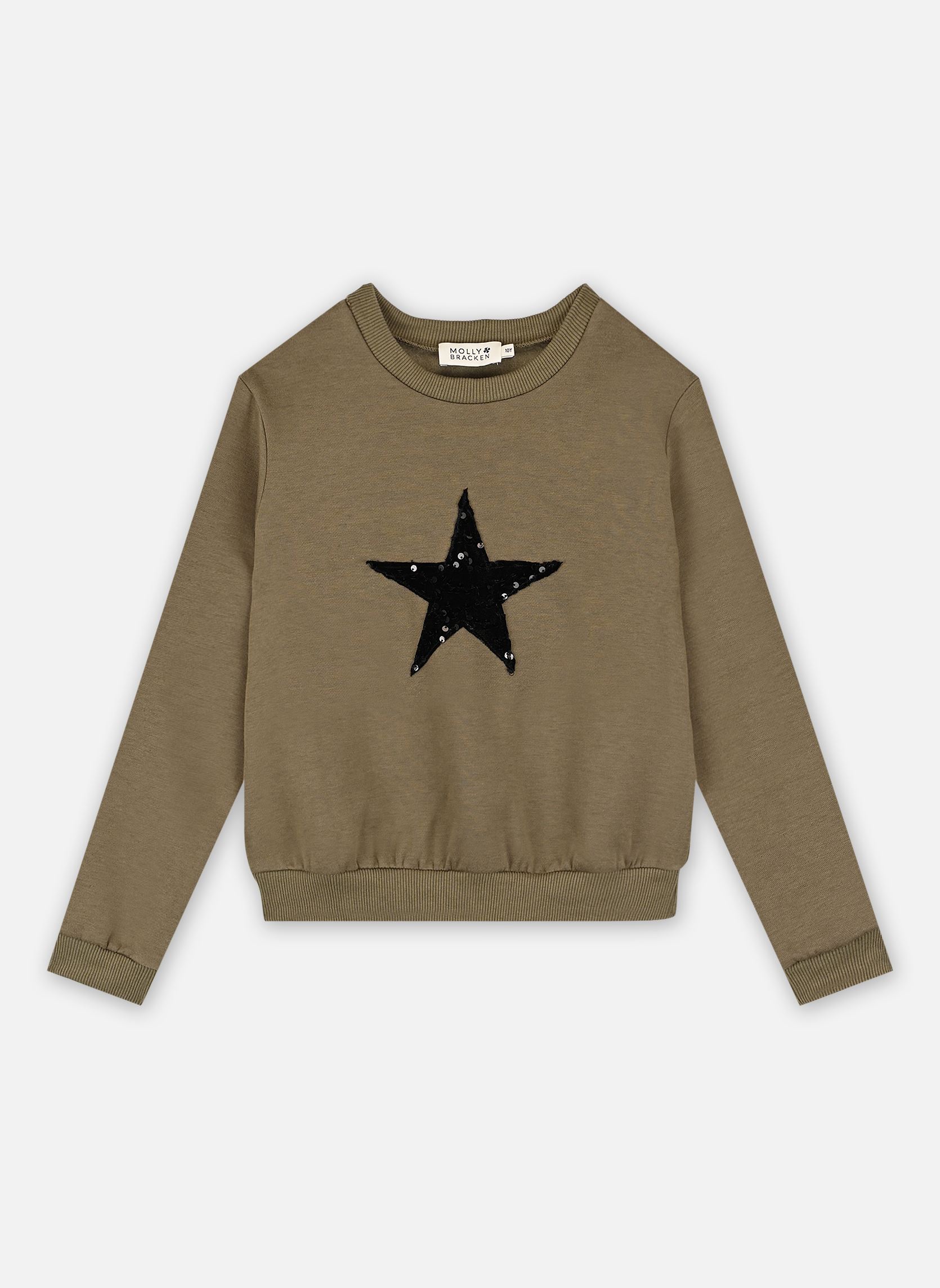 Sweats à capuche Girls Knitted Sweat MMT212CN fille vert Molly Bracken Sweats à capuche Girls Knitted Sweat MMT212CN fille vert KHAKI