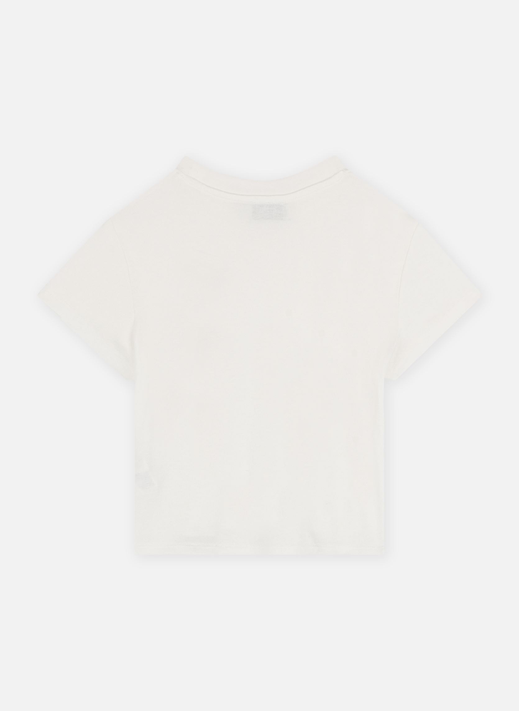 Tee-shirts manches courtes Girls Knitted Tee MMT247CN fille blanc Molly Bracken Tee-shirts manches courtes Girls Knitted Tee MMT247CN fille blanc OFFWHITE