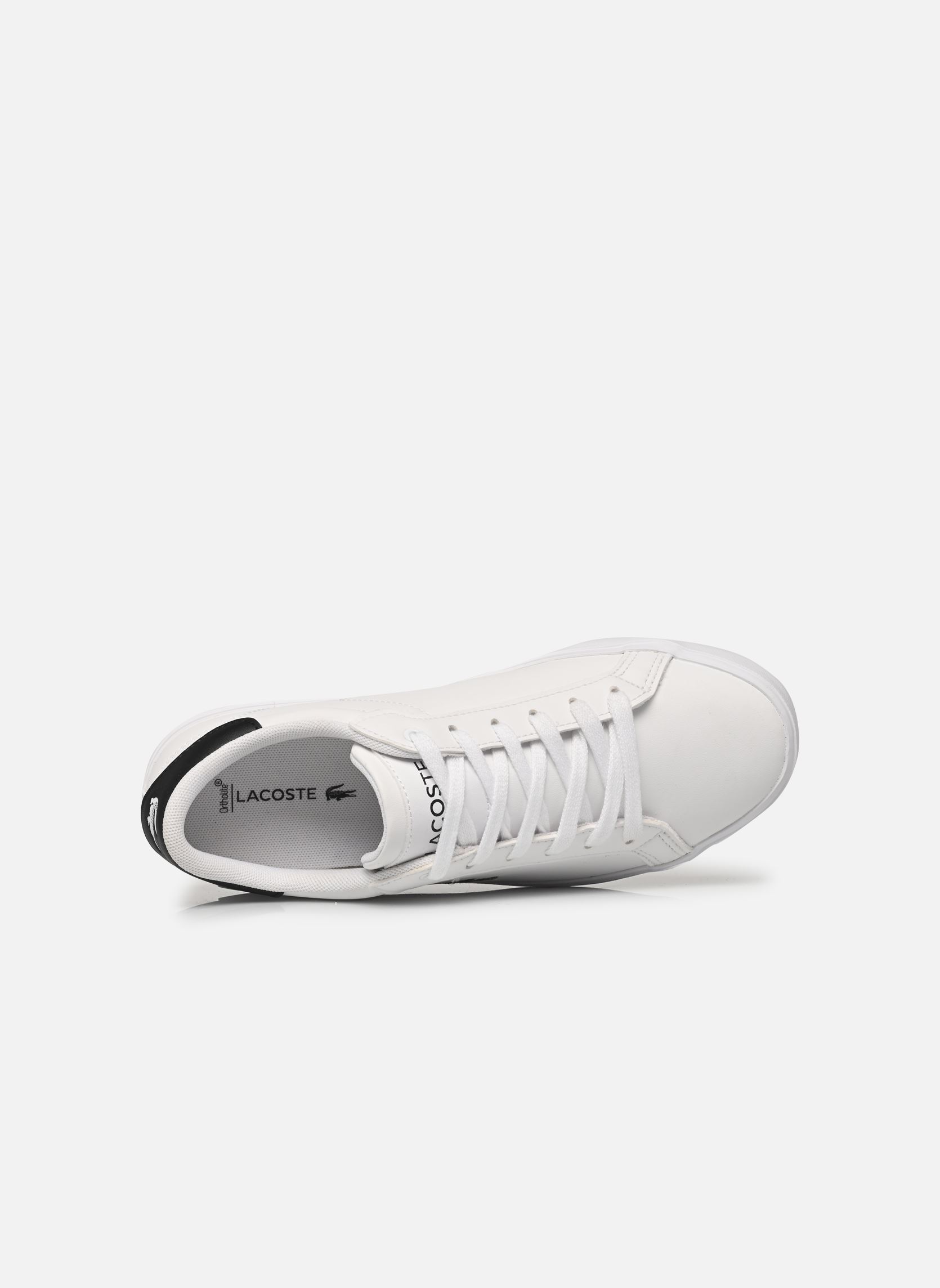 Baskets POWERCOURT SUJ blanc Lacoste Baskets POWERCOURT SUJ blanc WHT/BLK