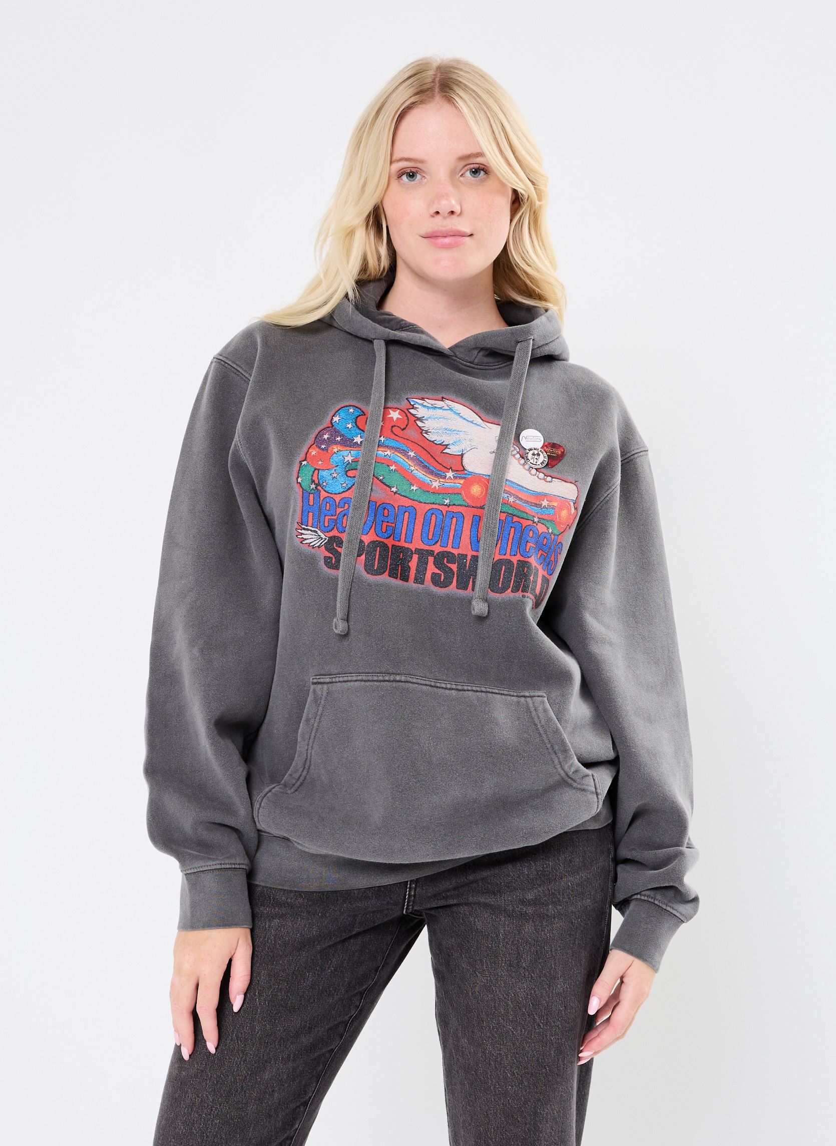 Felpe con cappuccio SWEATSHIRT JAGGER HEAVEN news donna grigio Newtone Felpe con cappuccio SWEATSHIRT JAGGER HEAVEN news donna grigio PEPPER-