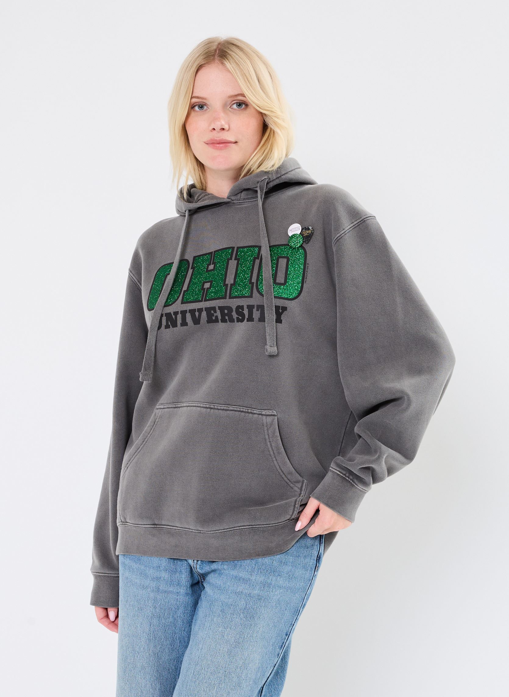 Sweats à capuche SWEATSHIRT JAGGER UNIVERSITY News femme gris Newtone Sweats à capuche SWEATSHIRT JAGGER UNIVERSITY News femme gris PEPPER-