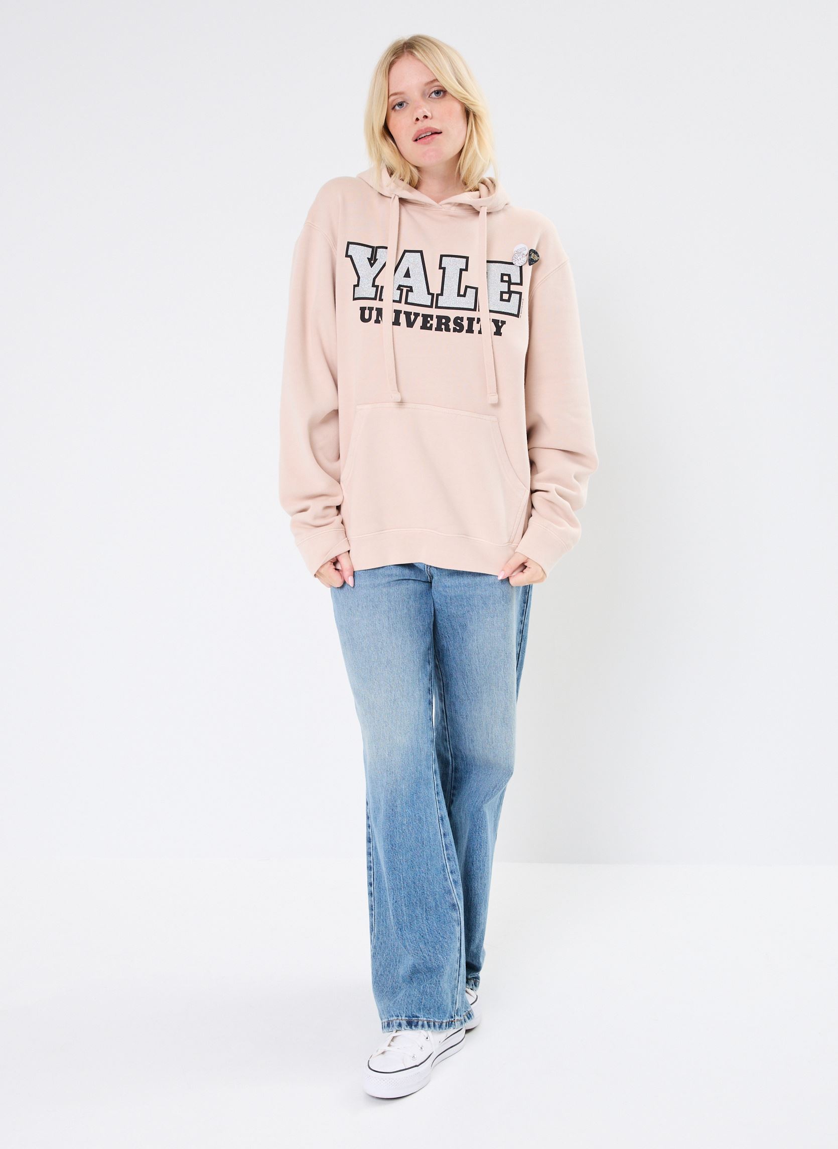 Kapuzenpullover SWEATSHIRT JAGGER UNIVERSITY News damen beige Newtone Kapuzenpullover SWEATSHIRT JAGGER UNIVERSITY News damen beige WHISPER-