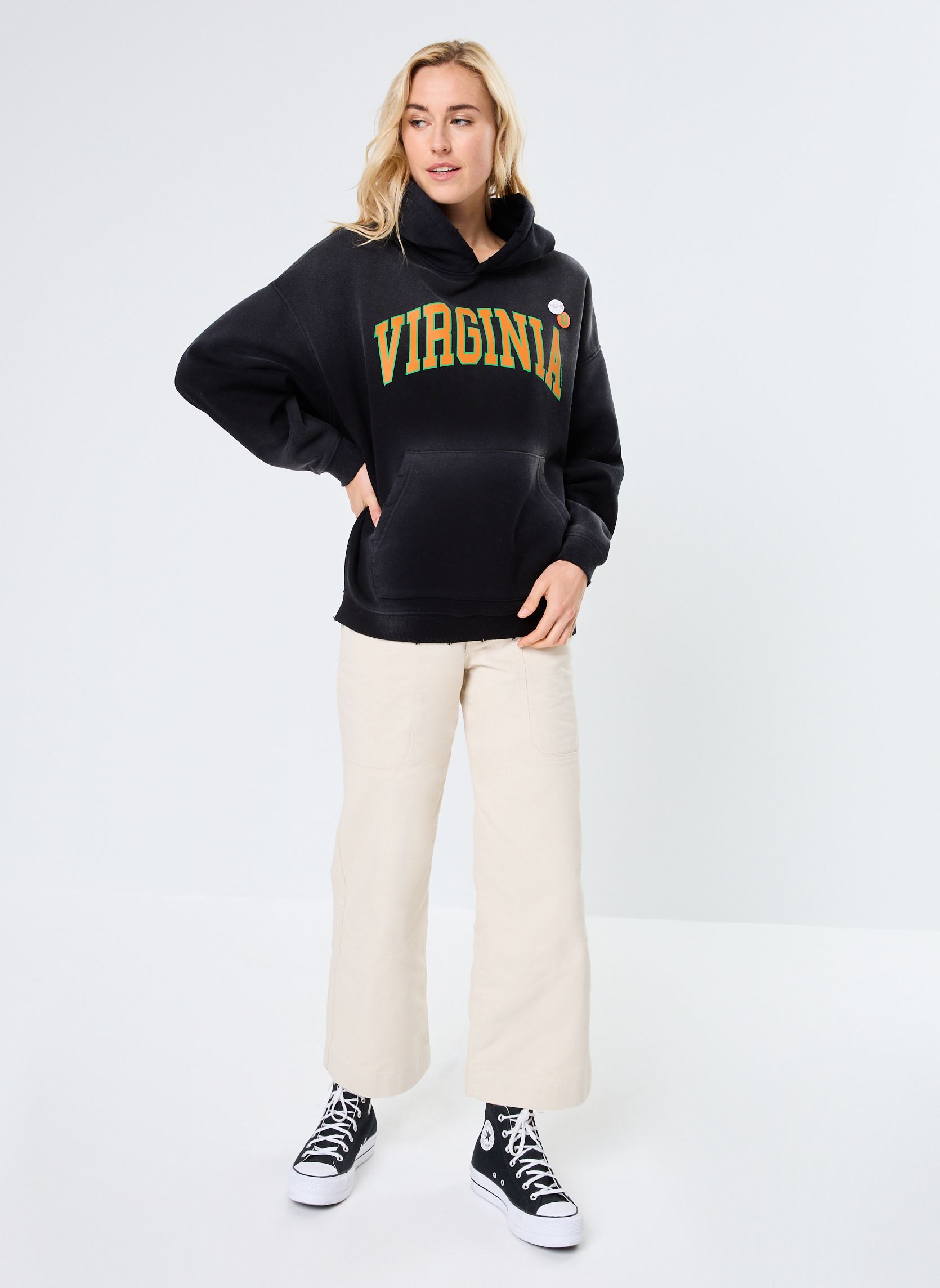 Sweats à capuche SWEATSHIRT SKYLER VIRGINIA news femme noir Newtone Sweats à capuche SWEATSHIRT SKYLER VIRGINIA news femme noir VINTAGEBLACK-