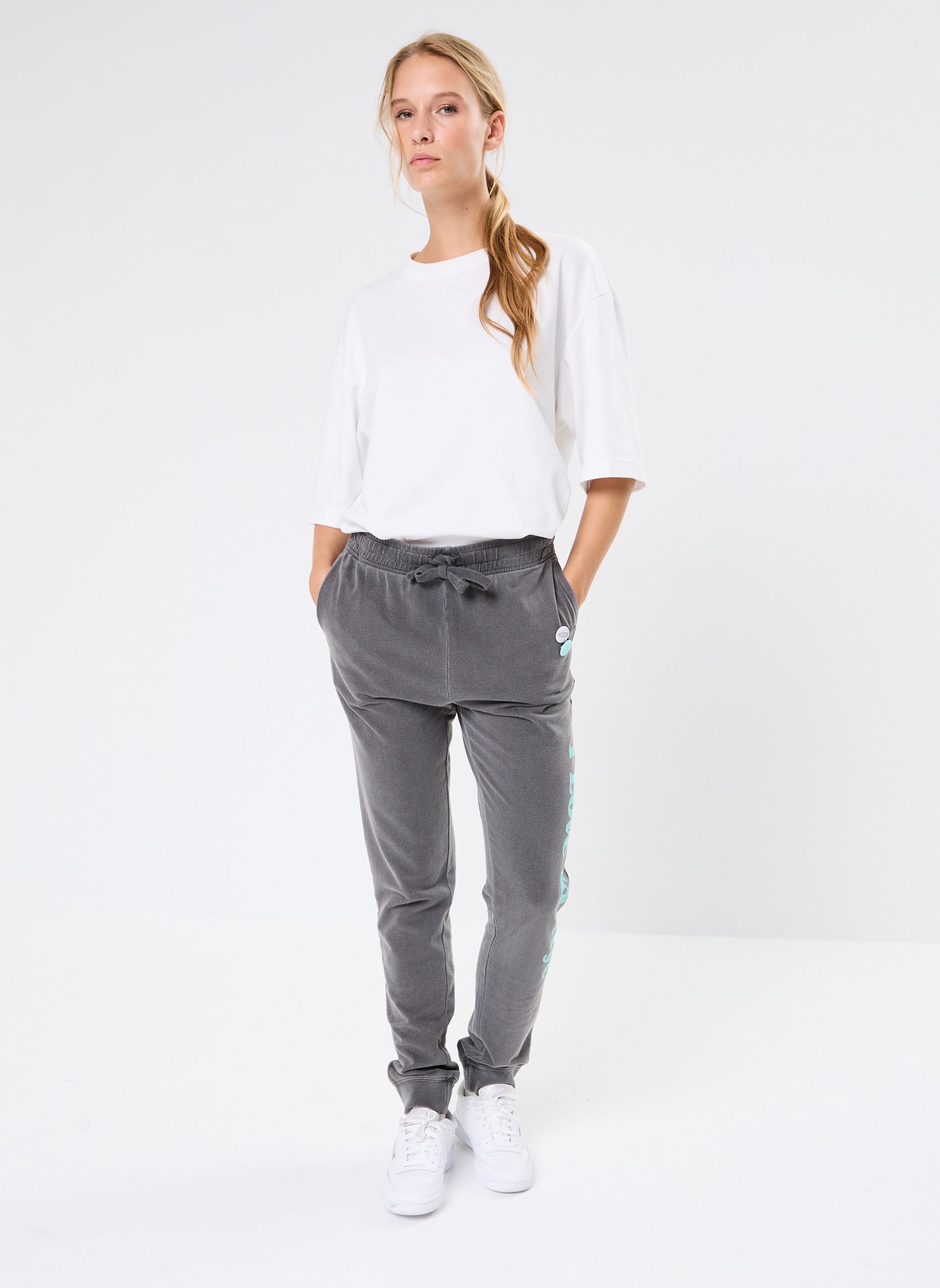 Jogginghosen SWEATPANTS JOGGER SOUVENIR news damen grau Newtone Jogginghosen SWEATPANTS JOGGER SOUVENIR news damen grau PEPPER-