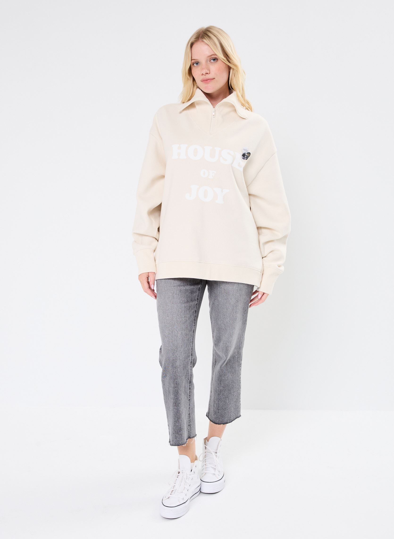 Sweatshirts SWEATSHIRT DRIVER HOUSE News femme blanc Newtone Sweatshirts SWEATSHIRT DRIVER HOUSE News femme blanc NATURAL-