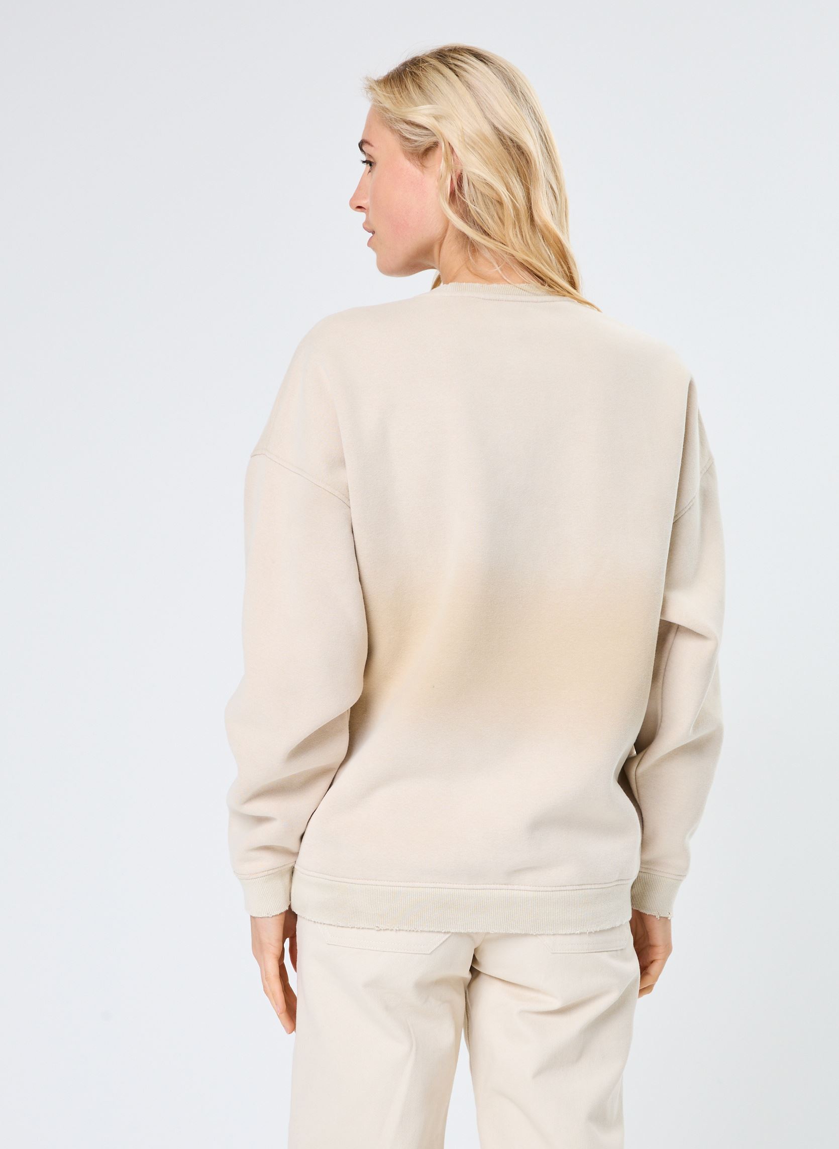 Sweater SWEATSHIRT PIPER HARLEM News dames wit Newtone Sweater SWEATSHIRT PIPER HARLEM News dames wit VINTAGENATURAL-