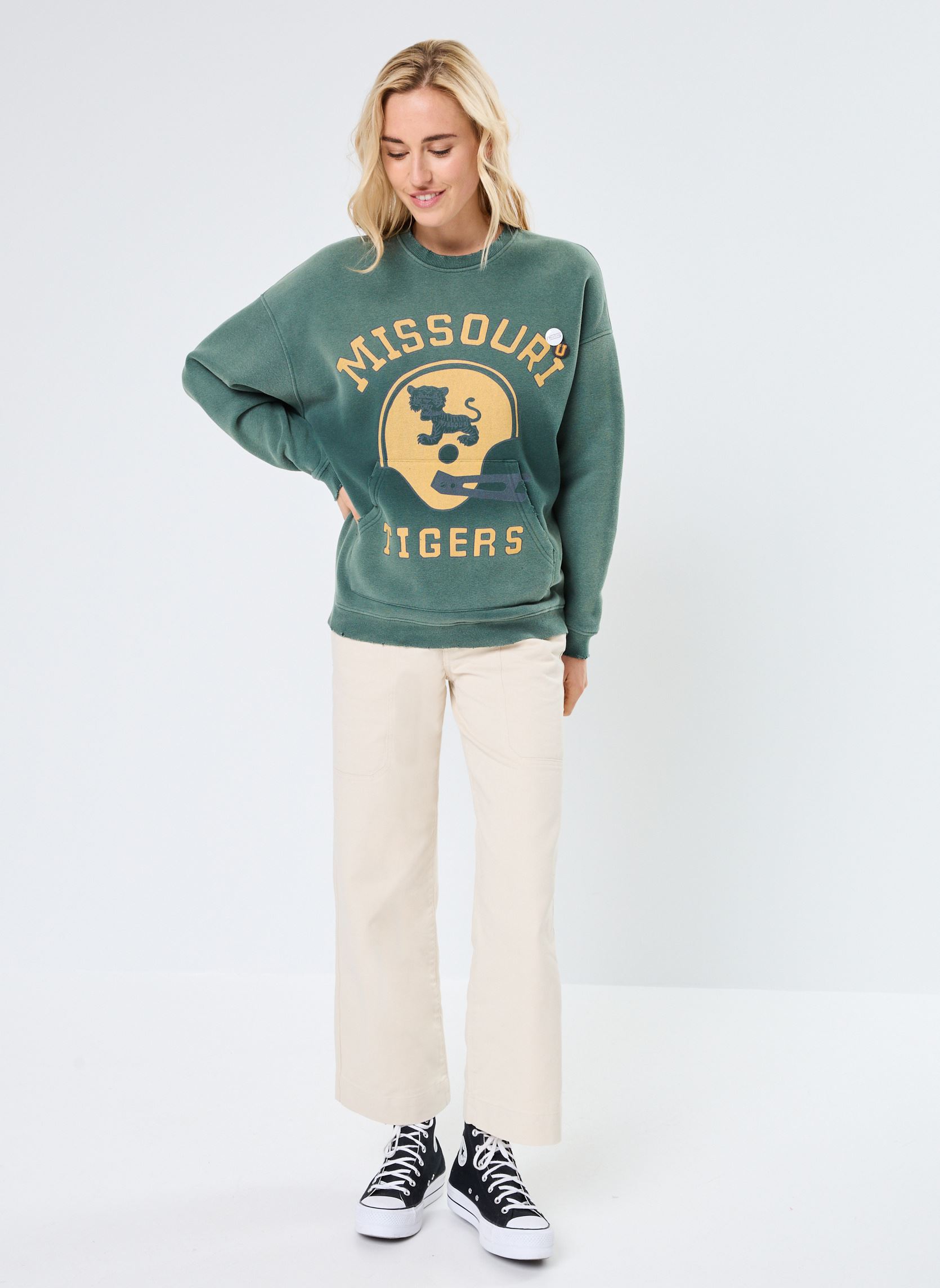 Sweatshirts SWEATSHIRT PIPER MISSOURI News femme vert Newtone Sweatshirts SWEATSHIRT PIPER MISSOURI News femme vert VINTAGEFOREST-