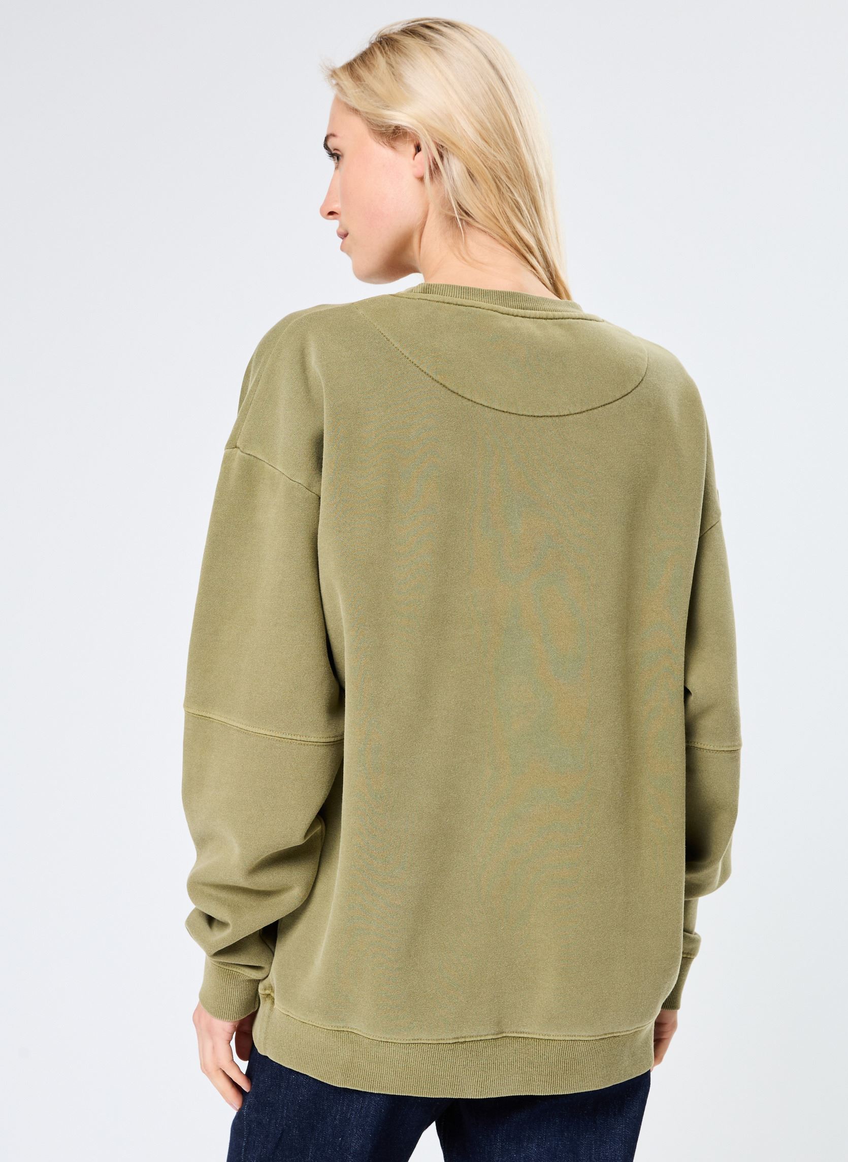Sweatshirts SWEATSHIRT ROLLER STUFF News femme vert Newtone Sweatshirts SWEATSHIRT ROLLER STUFF News femme vert KAKI-