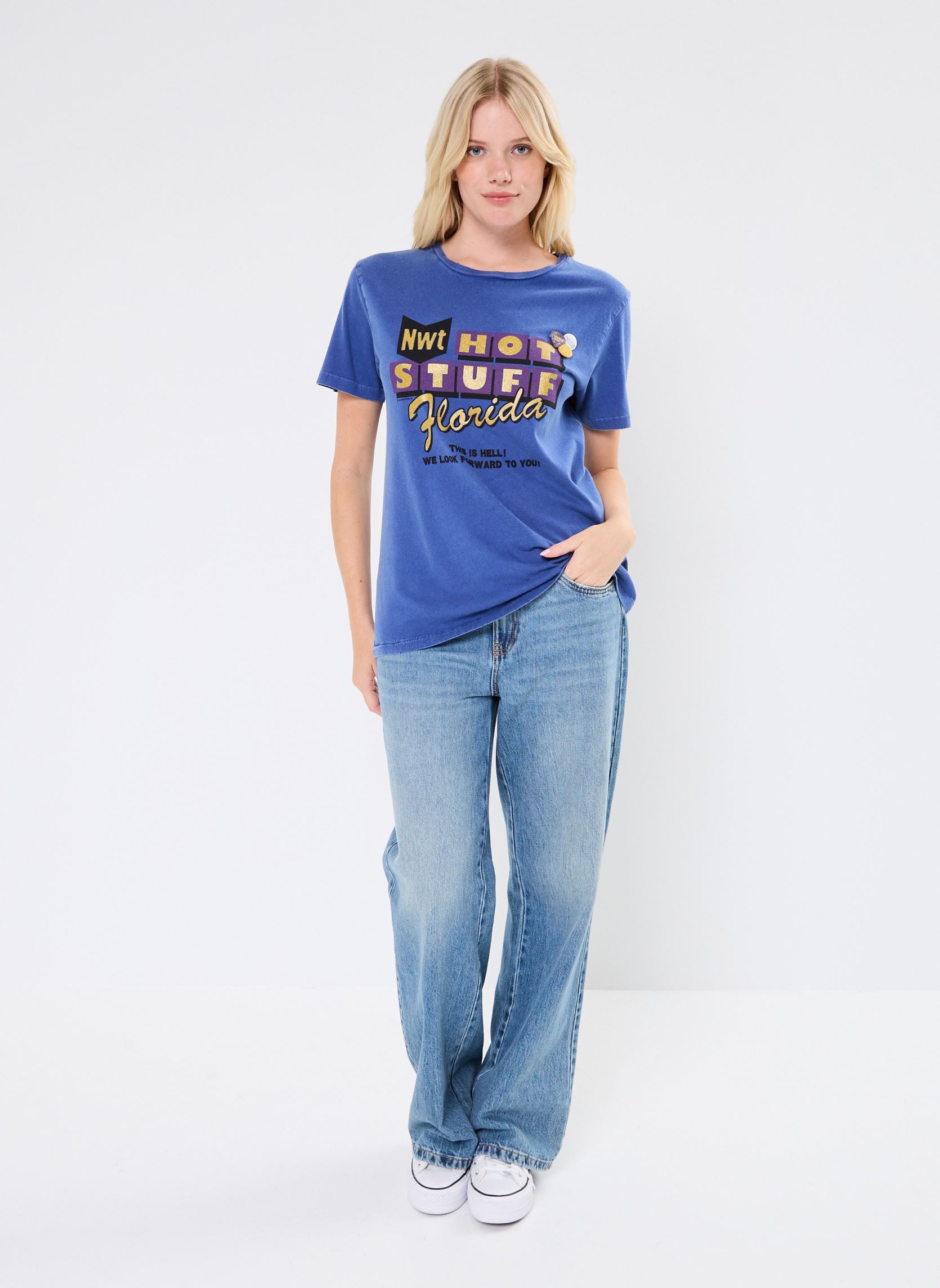 Tee-shirts manches courtes TSHIRT STARLIGHT STUFF News femme bleu Newtone Tee-shirts manches courtes TSHIRT STARLIGHT STUFF News femme bleu ROYAL-
