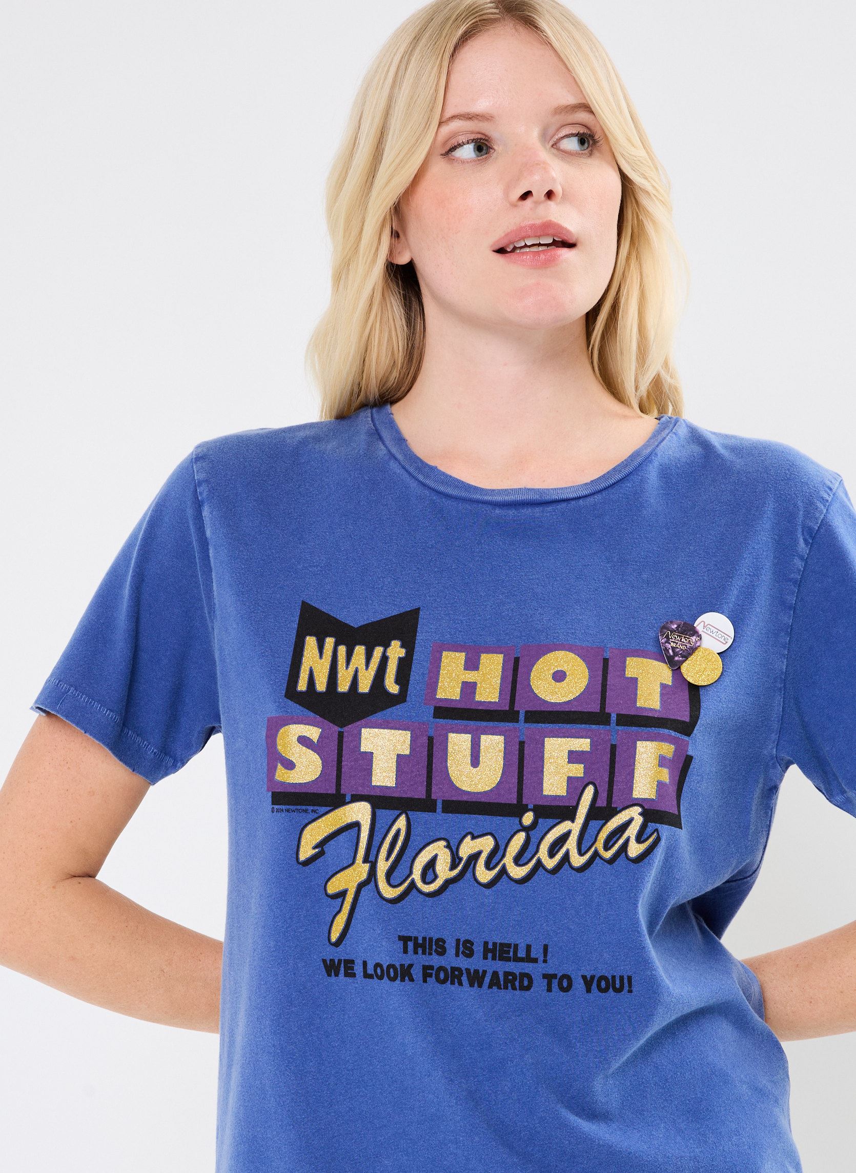 Tee-shirts manches courtes TSHIRT STARLIGHT STUFF News femme bleu Newtone Tee-shirts manches courtes TSHIRT STARLIGHT STUFF News femme bleu ROYAL-