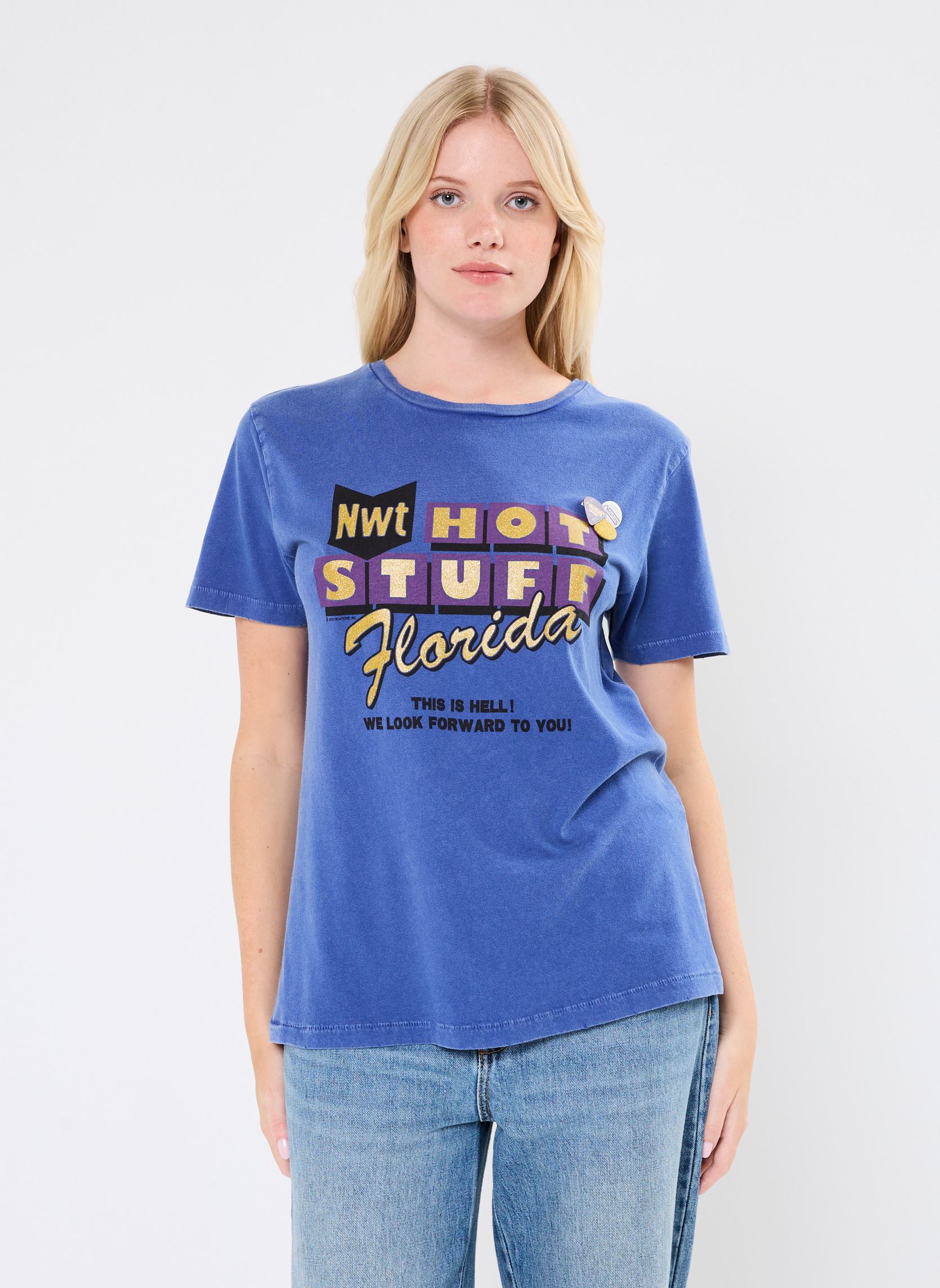 Tee-shirts manches courtes TSHIRT STARLIGHT STUFF News femme bleu Newtone Tee-shirts manches courtes TSHIRT STARLIGHT STUFF News femme bleu ROYAL-