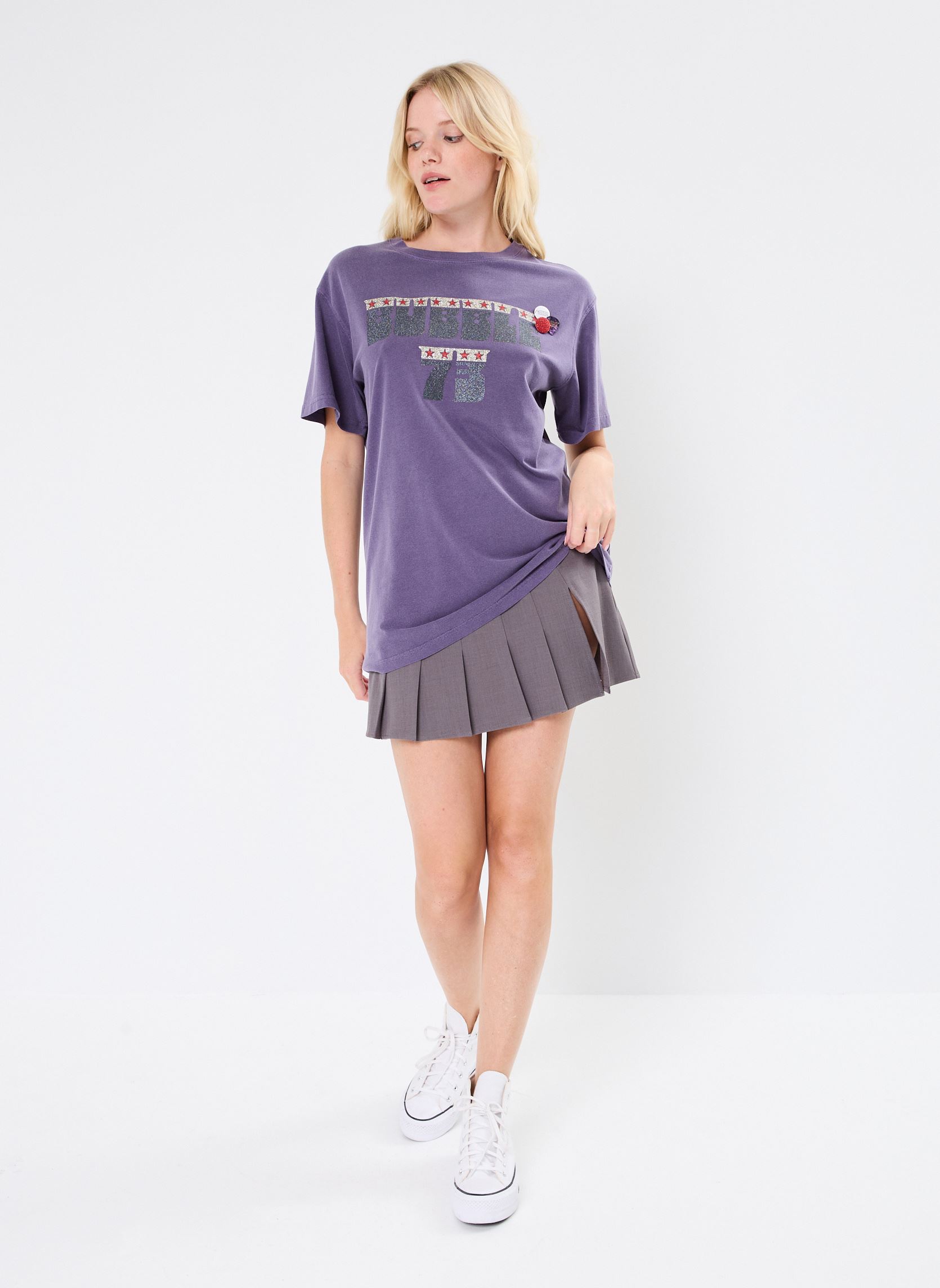 Camisetas de manga corta TSHIRT TRUCKER BUBBLE News mujer violeta Newtone Camisetas de manga corta TSHIRT TRUCKER BUBBLE News mujer violeta GRAPE-