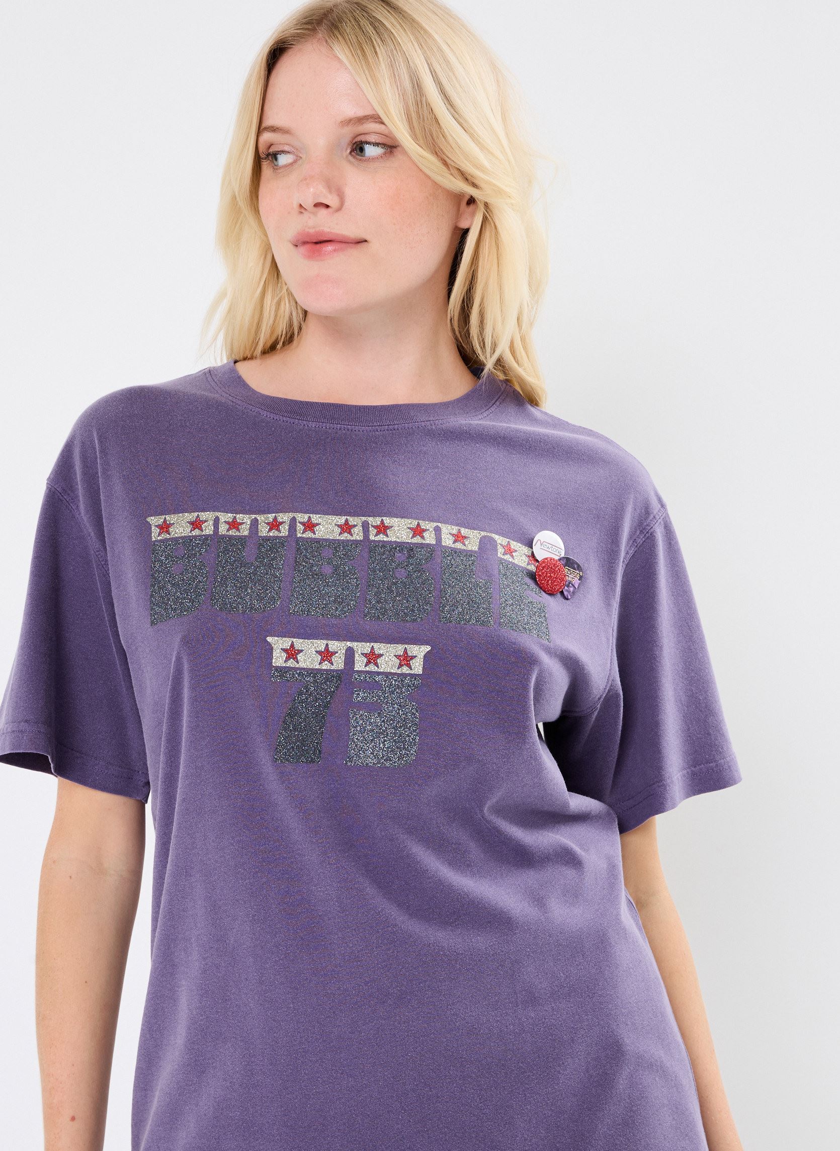 Camisetas de manga corta TSHIRT TRUCKER BUBBLE News mujer violeta Newtone Camisetas de manga corta TSHIRT TRUCKER BUBBLE News mujer violeta GRAPE-