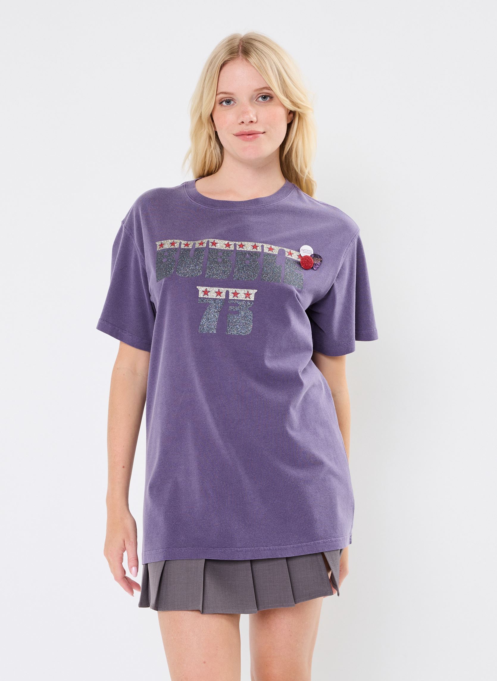 Camisetas de manga corta TSHIRT TRUCKER BUBBLE News mujer violeta Newtone Camisetas de manga corta TSHIRT TRUCKER BUBBLE News mujer violeta GRAPE-