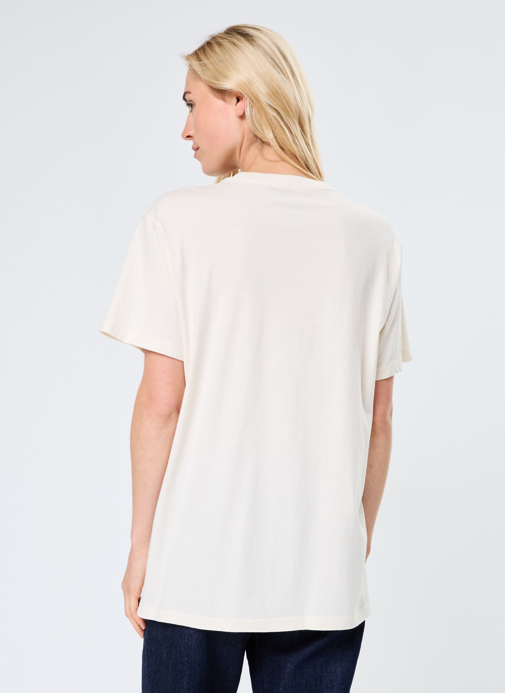 Tee-shirts manches courtes TSHIRT TRUCKER JOY News femme blanc Newtone Tee-shirts manches courtes TSHIRT TRUCKER JOY News femme blanc NATURAL-