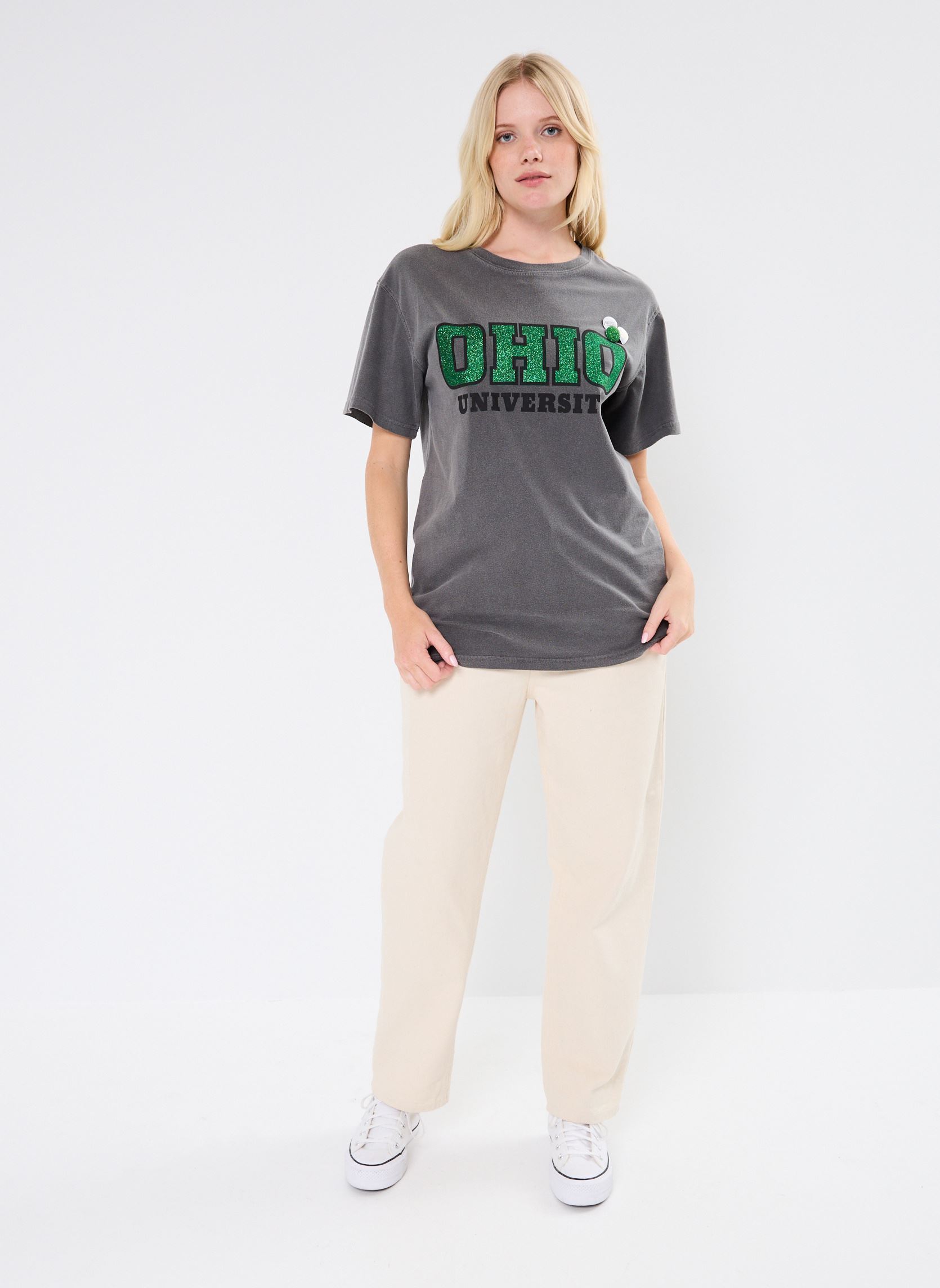 Camisetas de manga corta TSHIRT TRUCKER UNIVERSITY news mujer gris Newtone Camisetas de manga corta TSHIRT TRUCKER UNIVERSITY news mujer gris PEPPER-