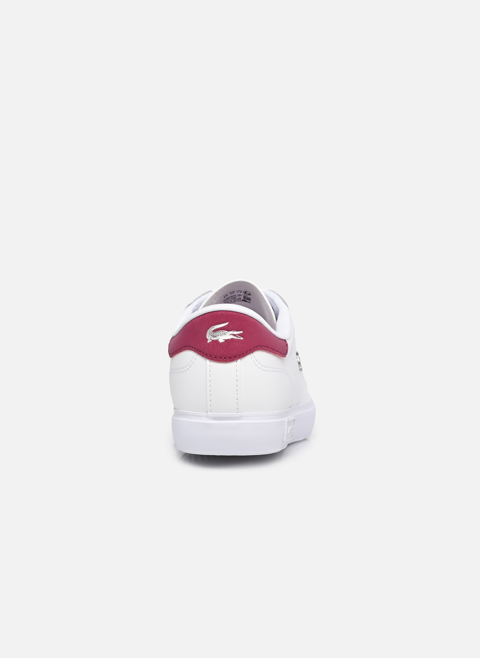 Baskets basses POWERCOURT W femme blanc Lacoste Baskets basses POWERCOURT W femme blanc WHT/DK PURP