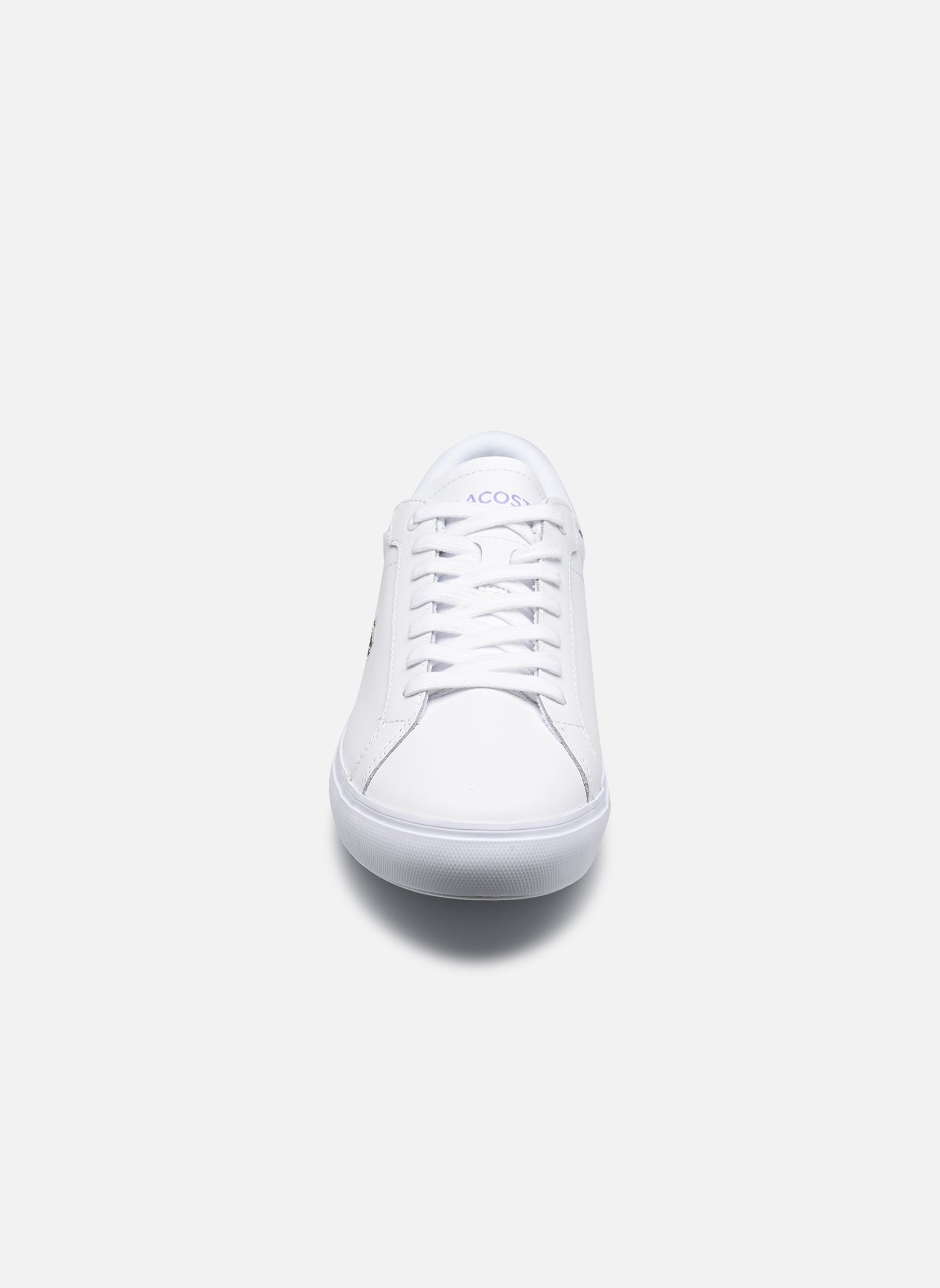 Baskets POWERCOURT W femme blanc Lacoste Baskets POWERCOURT W femme blanc WHT/LT PURP 2