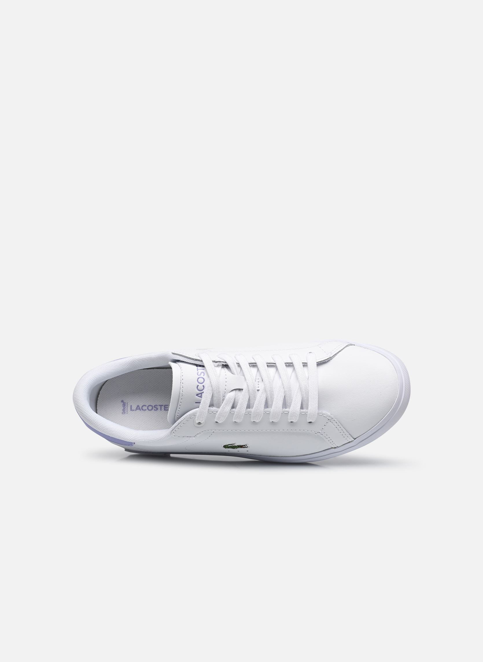 Baskets POWERCOURT W femme blanc Lacoste Baskets POWERCOURT W femme blanc WHT/LT PURP 2