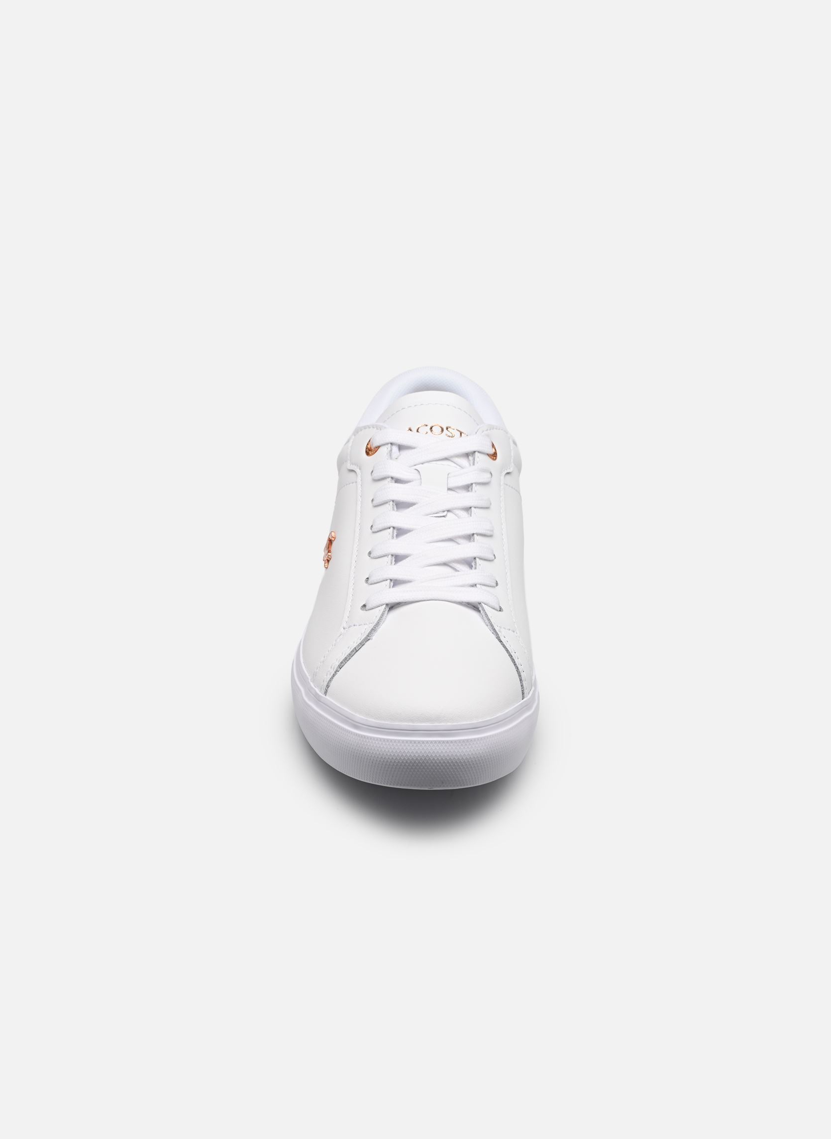 Baskets POWERCOURT W femme blanc Lacoste Baskets POWERCOURT W femme blanc Wht/Lt Pnk