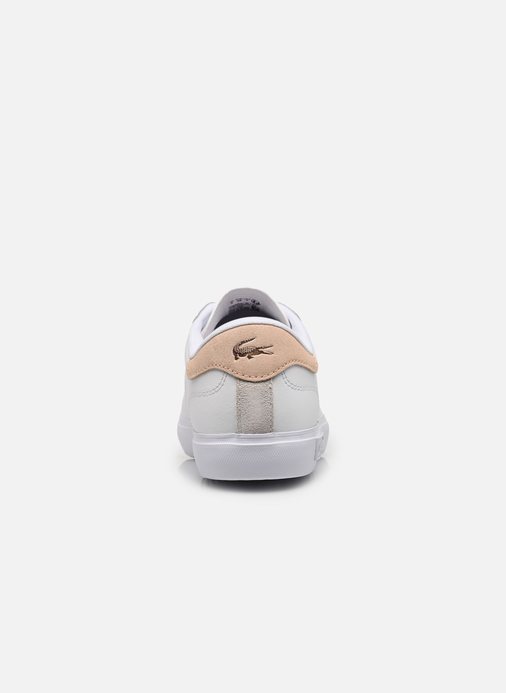 Baskets POWERCOURT W femme blanc Lacoste Baskets POWERCOURT W femme blanc Wht/Lt Pnk