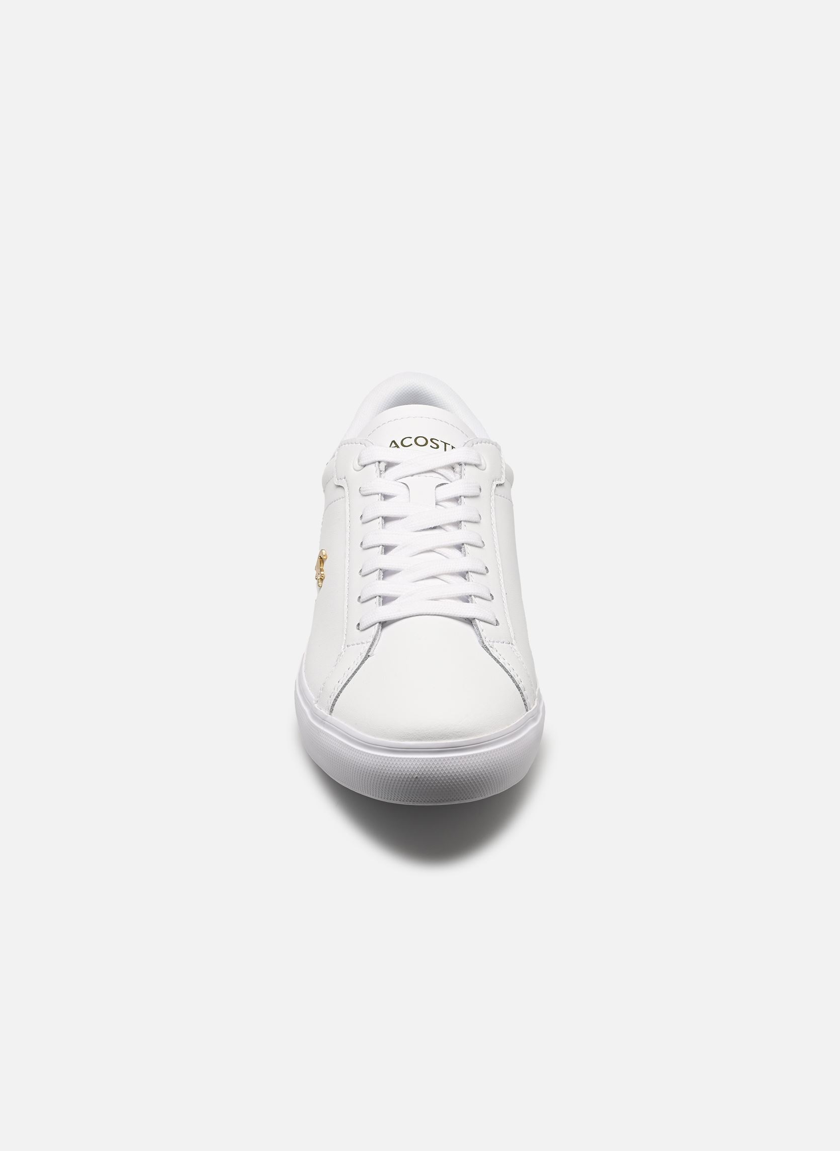 Baskets POWERCOURT W femme blanc Lacoste Baskets POWERCOURT W femme blanc WHT/GLD