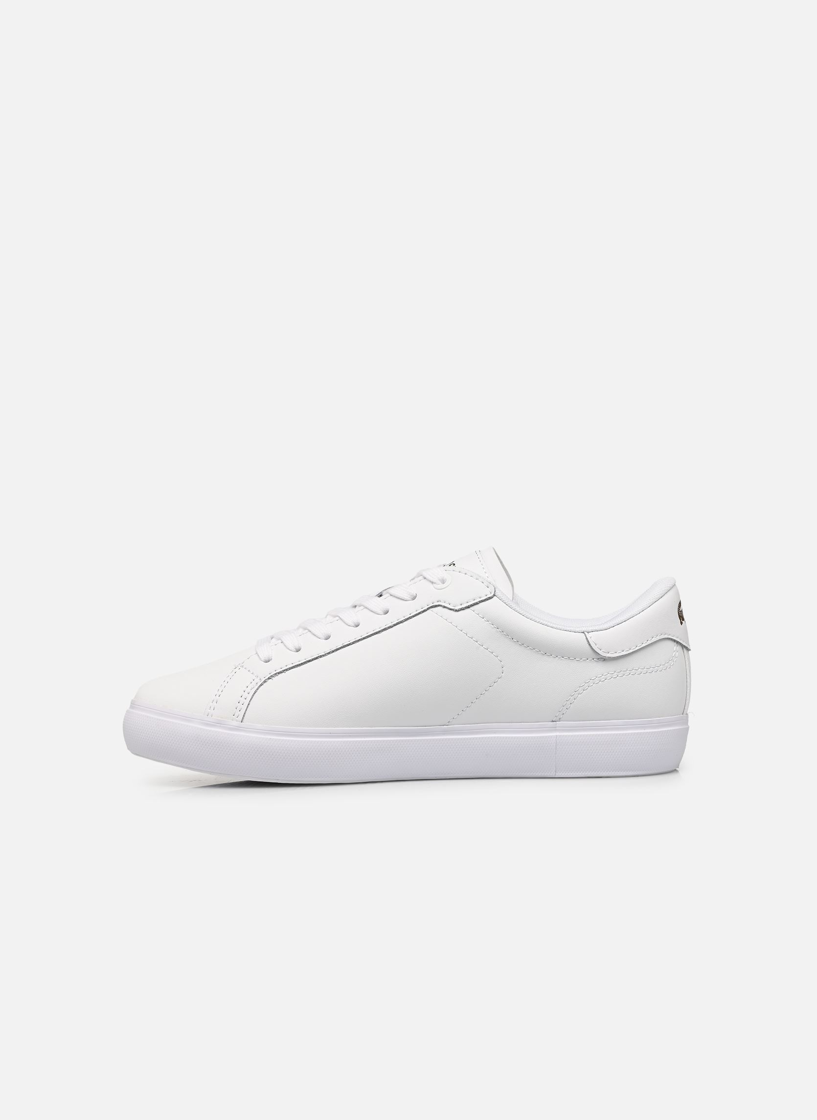 Baskets POWERCOURT W femme blanc Lacoste Baskets POWERCOURT W femme blanc WHT/GLD
