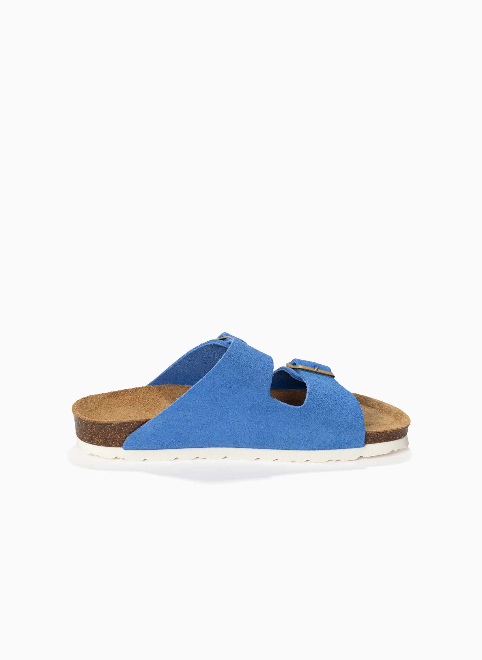 Mules en cuir suédé ATLAS femme bleu Bayton Mules en cuir suédé ATLAS femme bleu Bleu