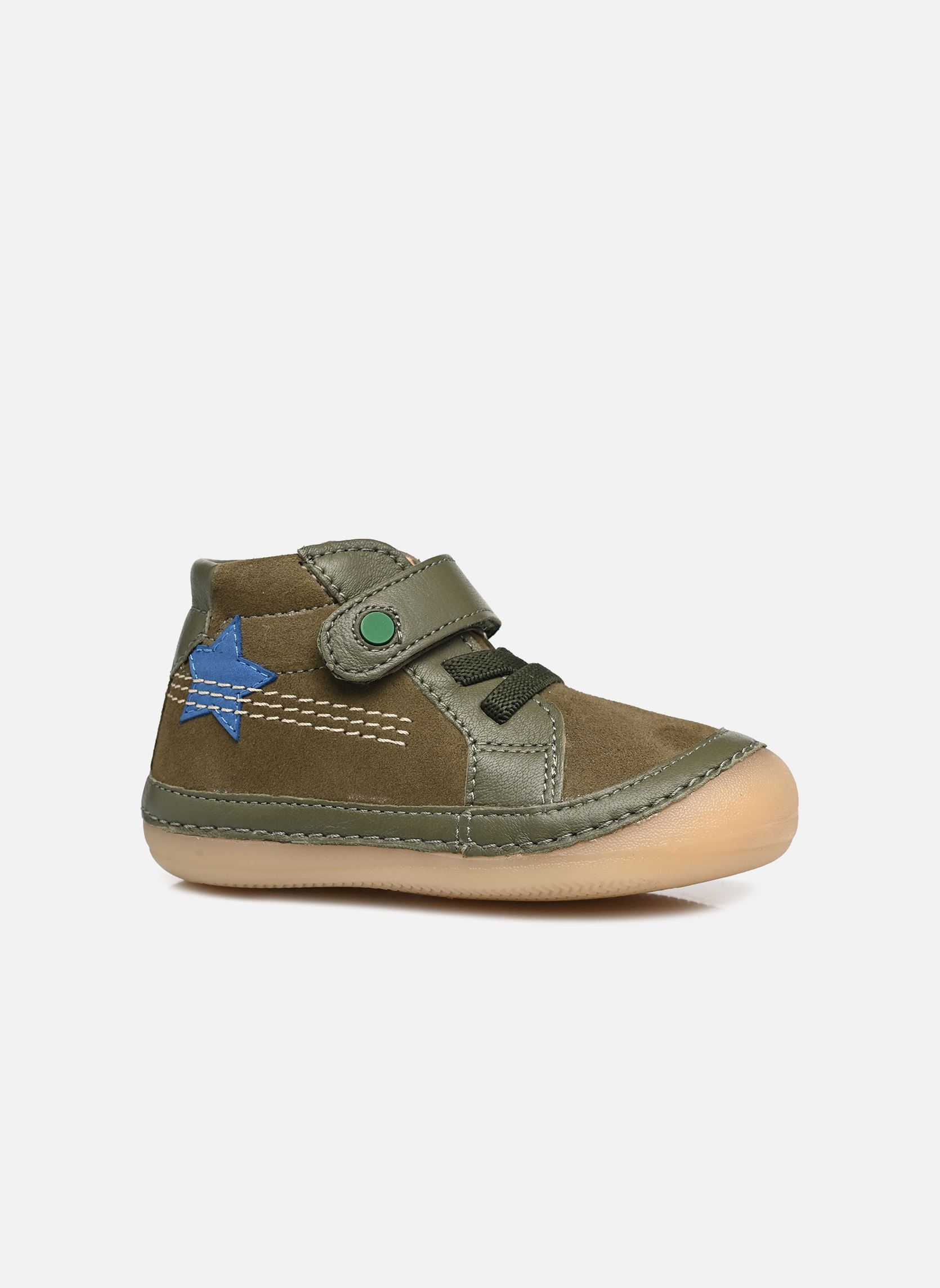 Bottines Sokistic garçon vert Kickers Bottines Sokistic garçon vert KAKI ETOILE