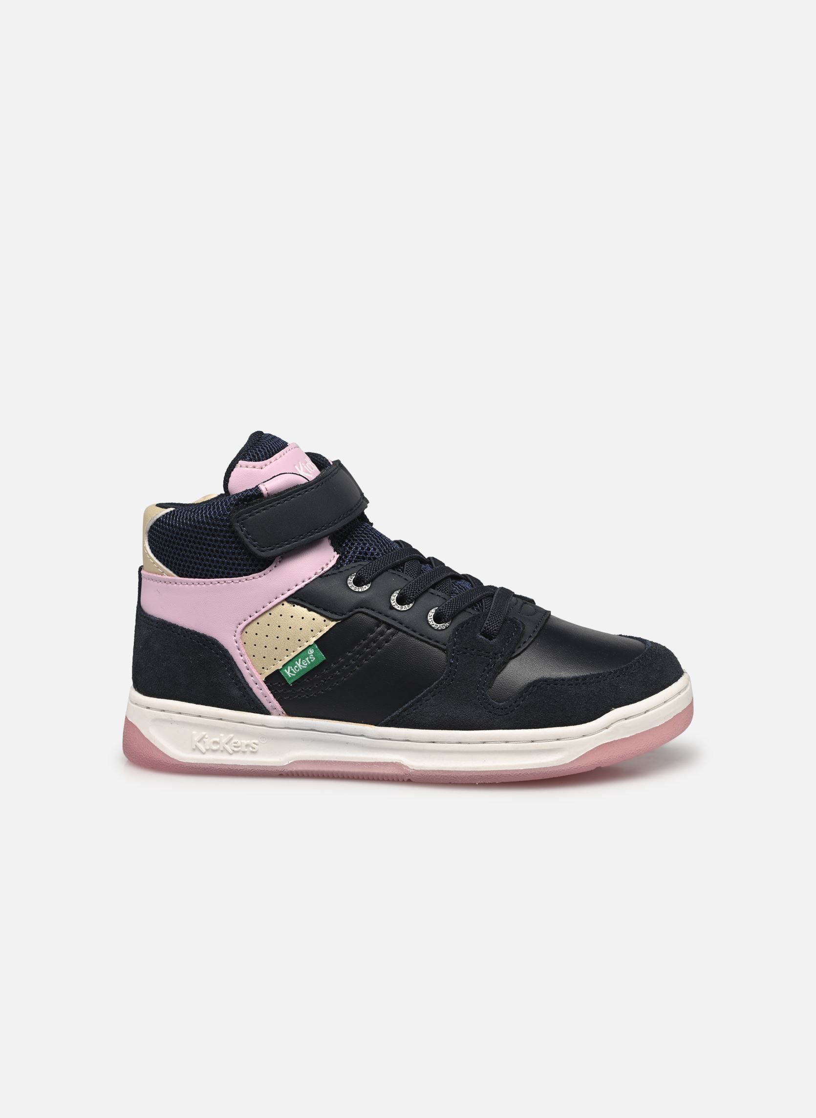 Baskets hautes Kickado fille bleu Kickers Baskets hautes Kickado fille bleu MARINE ROSE