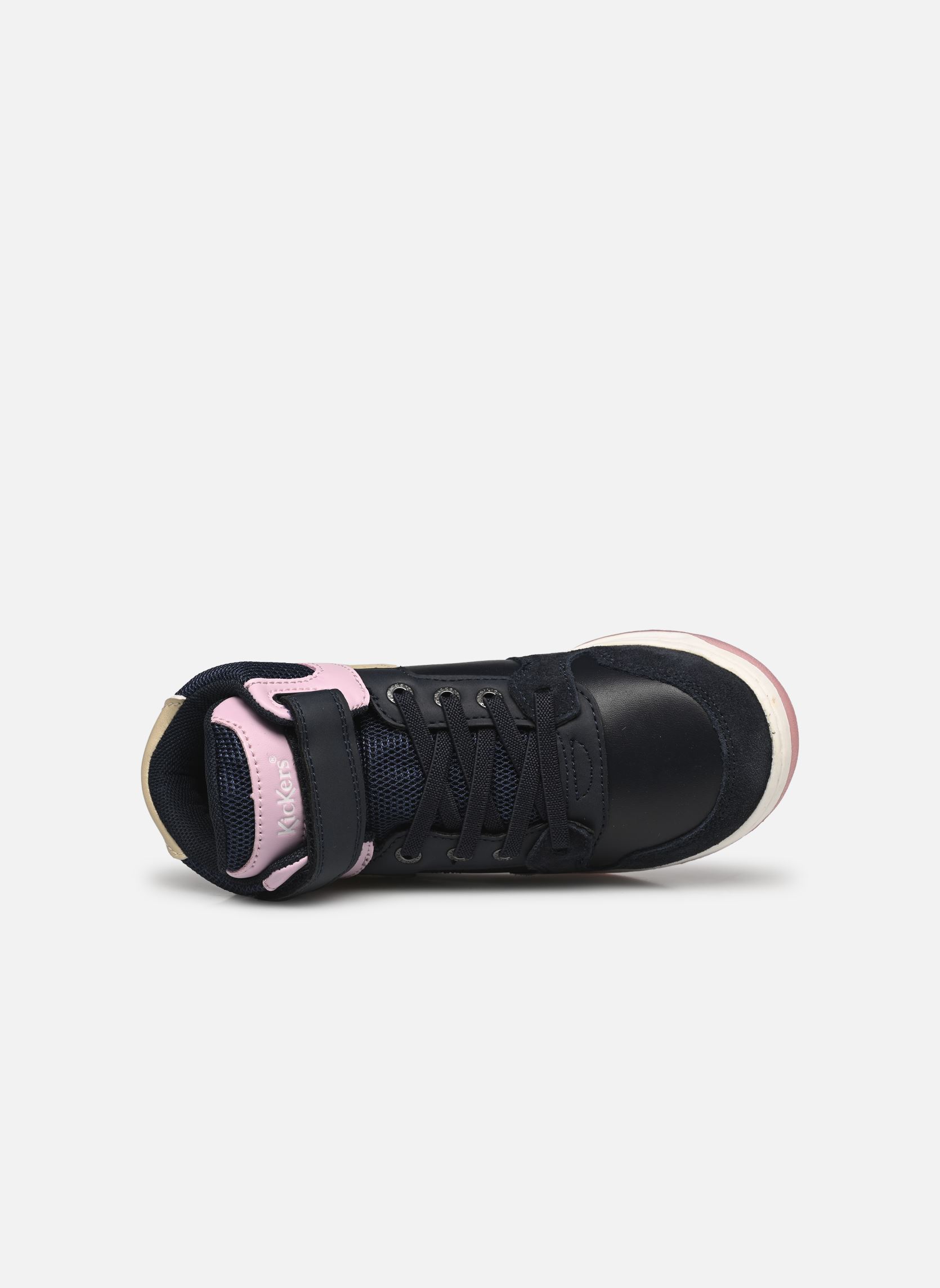 Baskets hautes Kickado fille bleu Kickers Baskets hautes Kickado fille bleu MARINE ROSE
