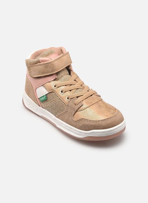 Kickers Baskets hautes Kickado fille beige